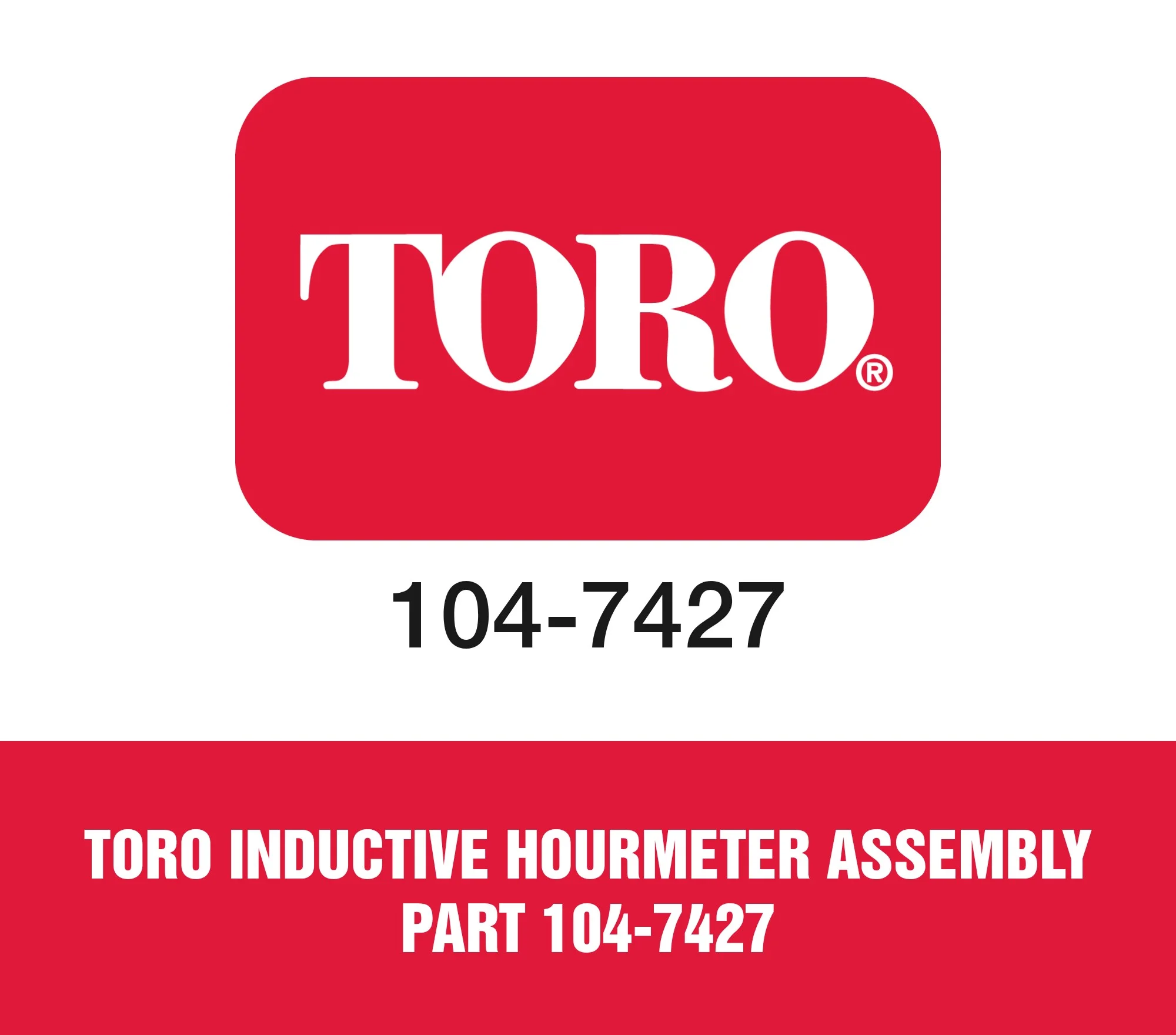 Toro Inductive Hourmeter Assembly Part 104-7427