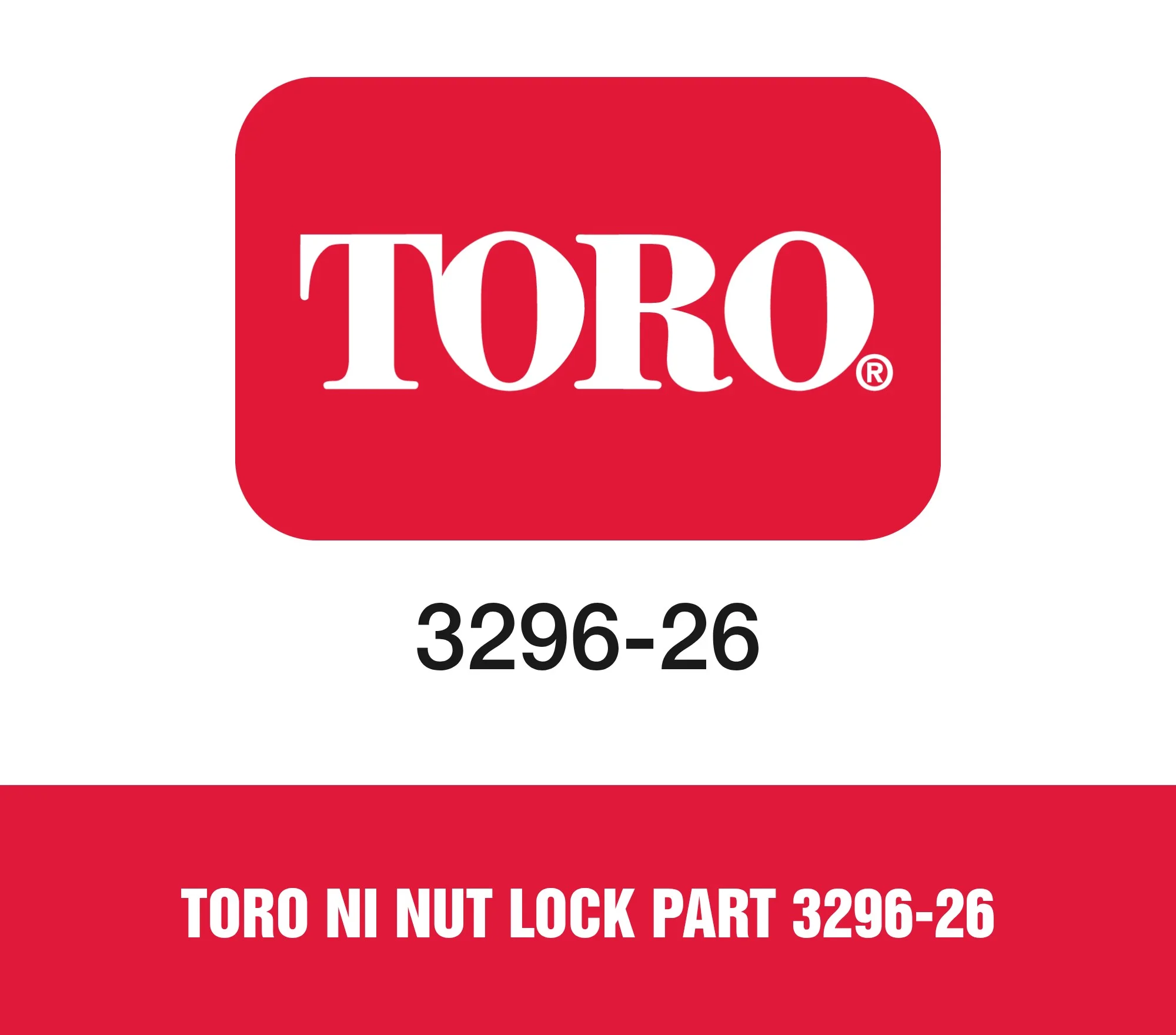 Toro Ni Nut Lock Part 3296-26