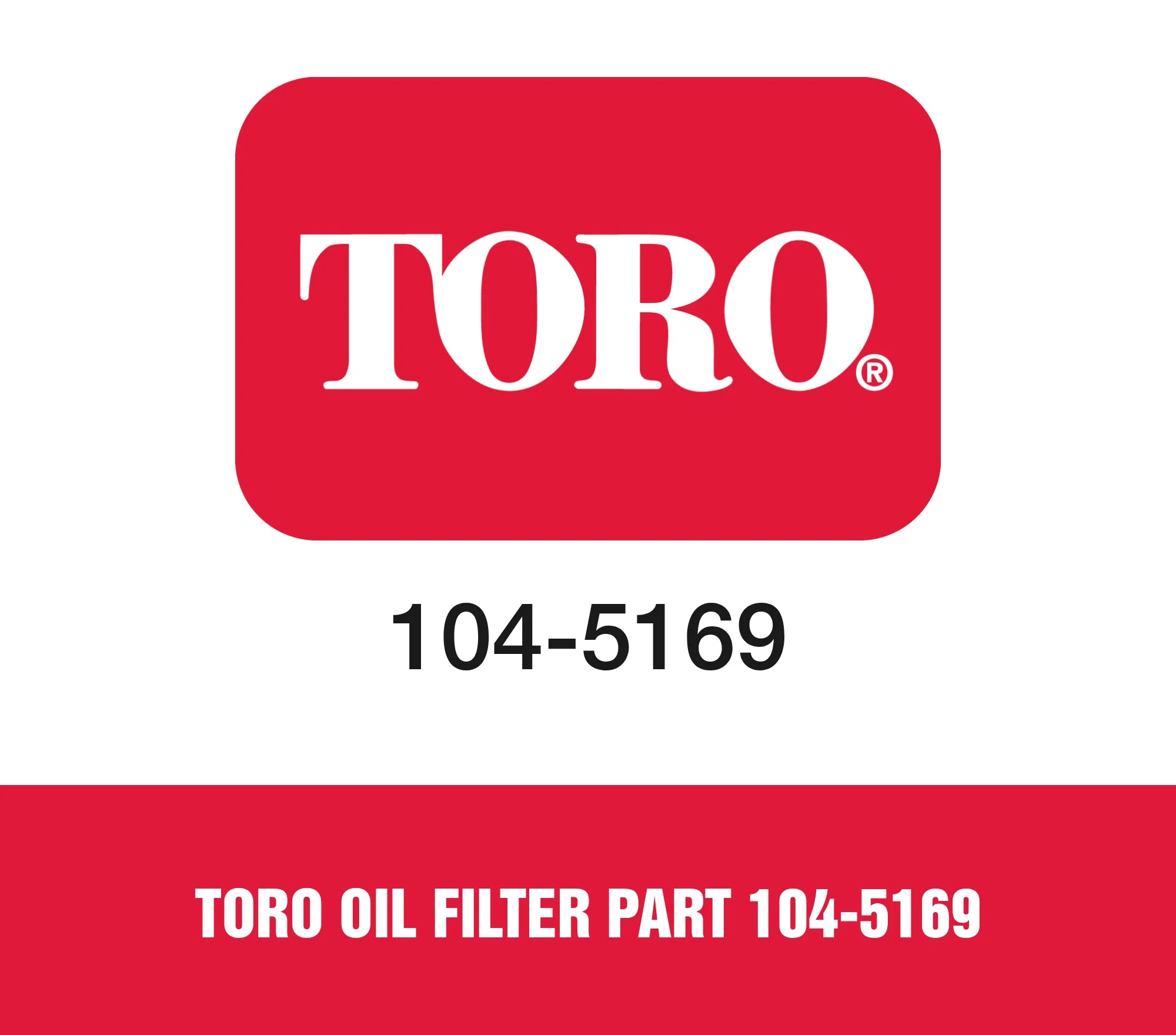 Toro Oil Filter Part 104-5169