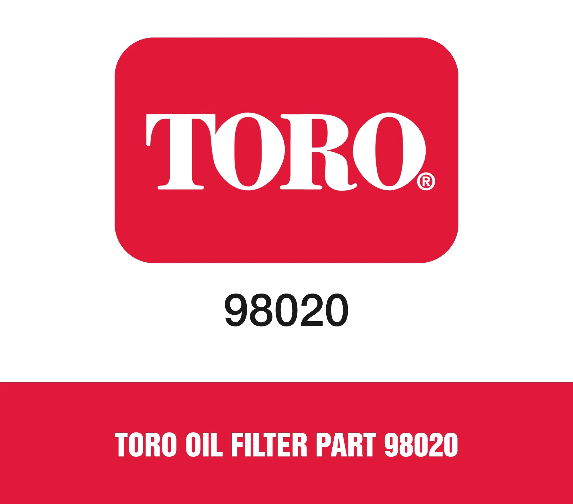 Toro Oil Filter Part 98020