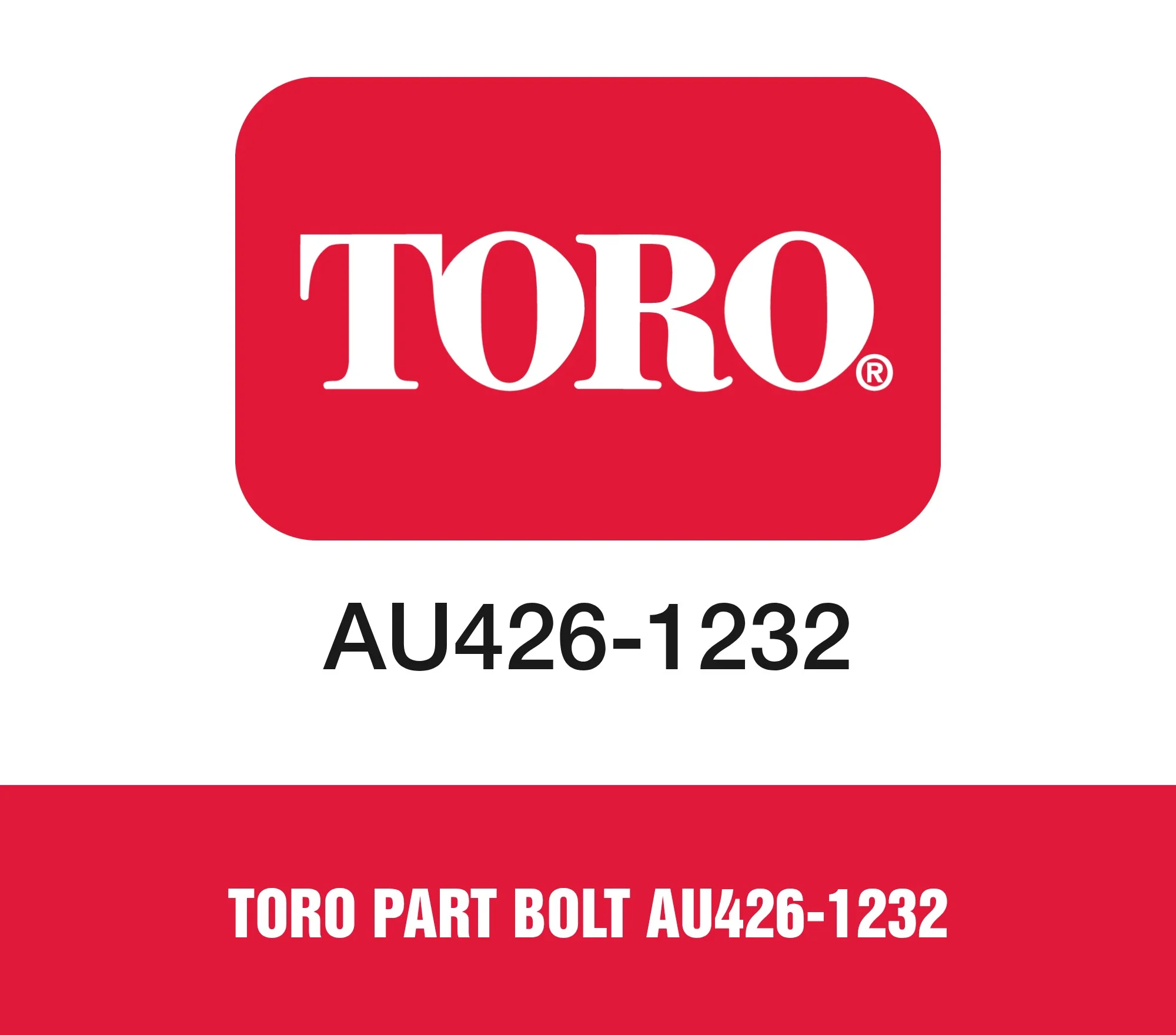 Toro Part Bolt AU426-1232