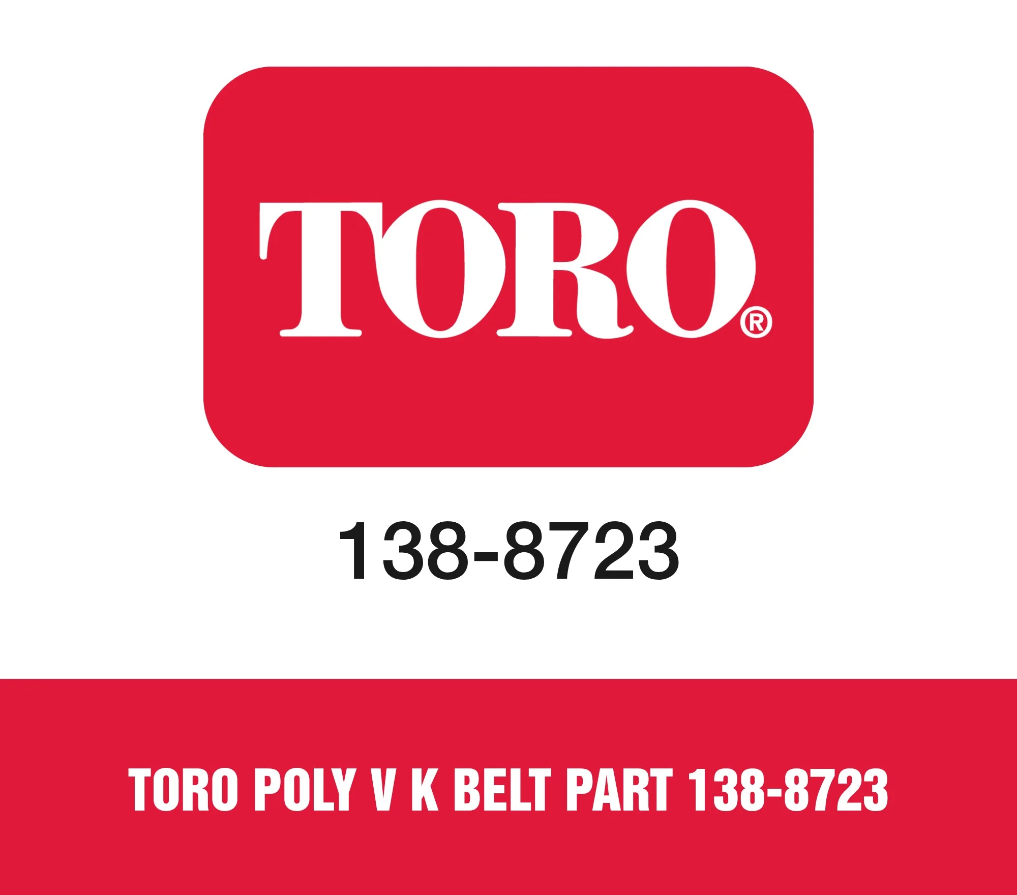 Toro Poly V K Belt Part 138-8723