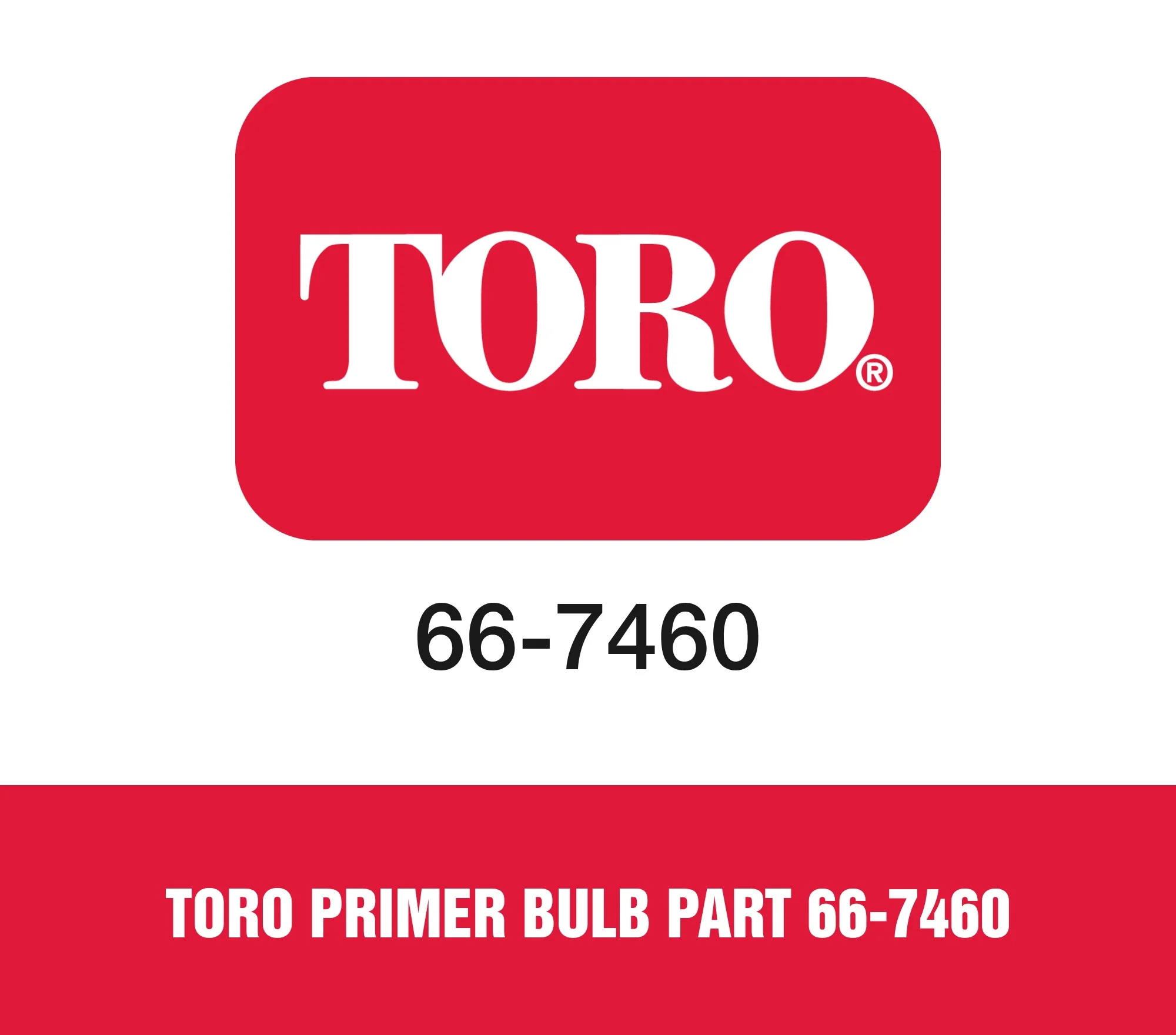 Toro Primer Bulb Part 66-7460