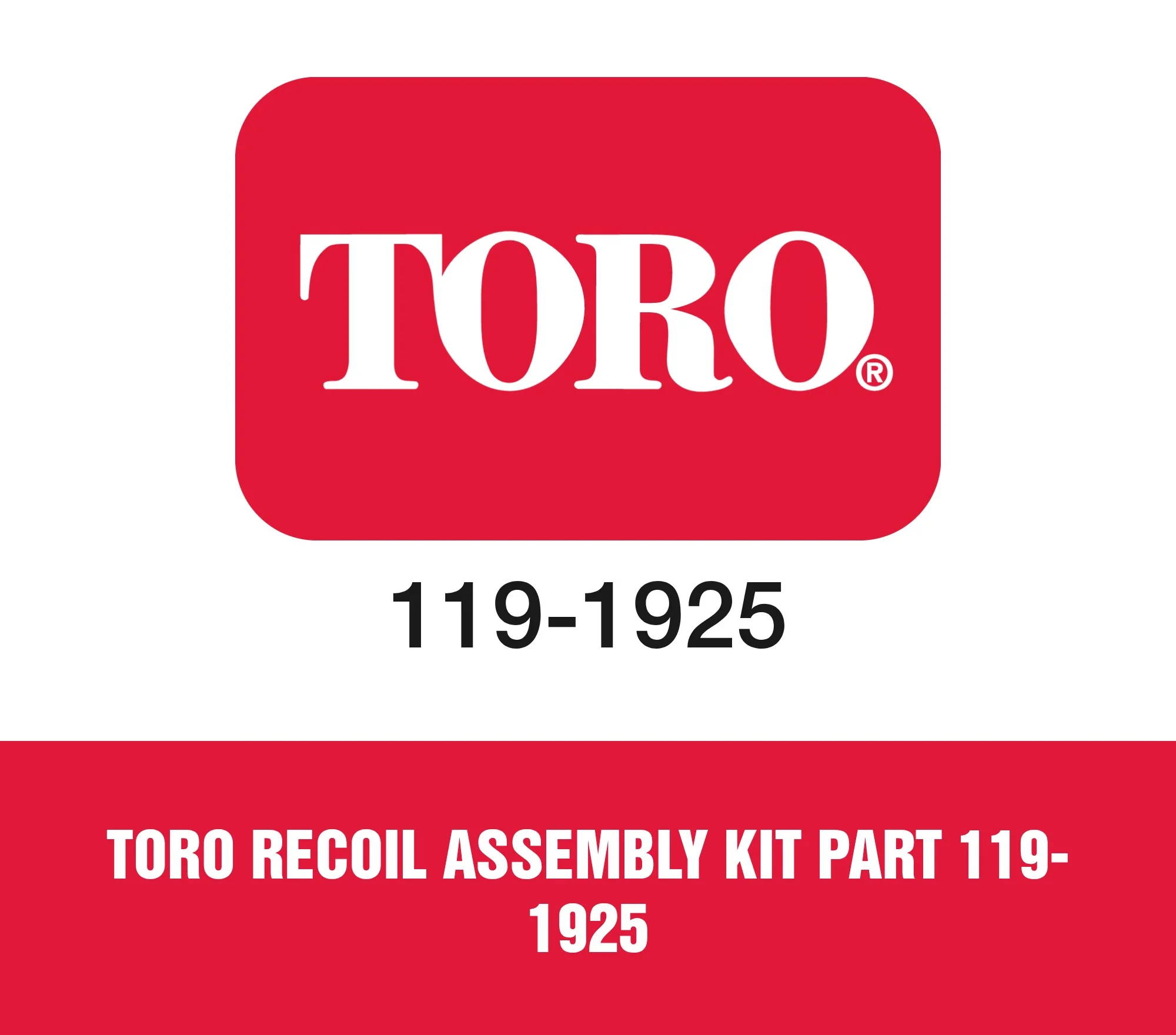 Toro Recoil Assembly Kit Part 119-1925