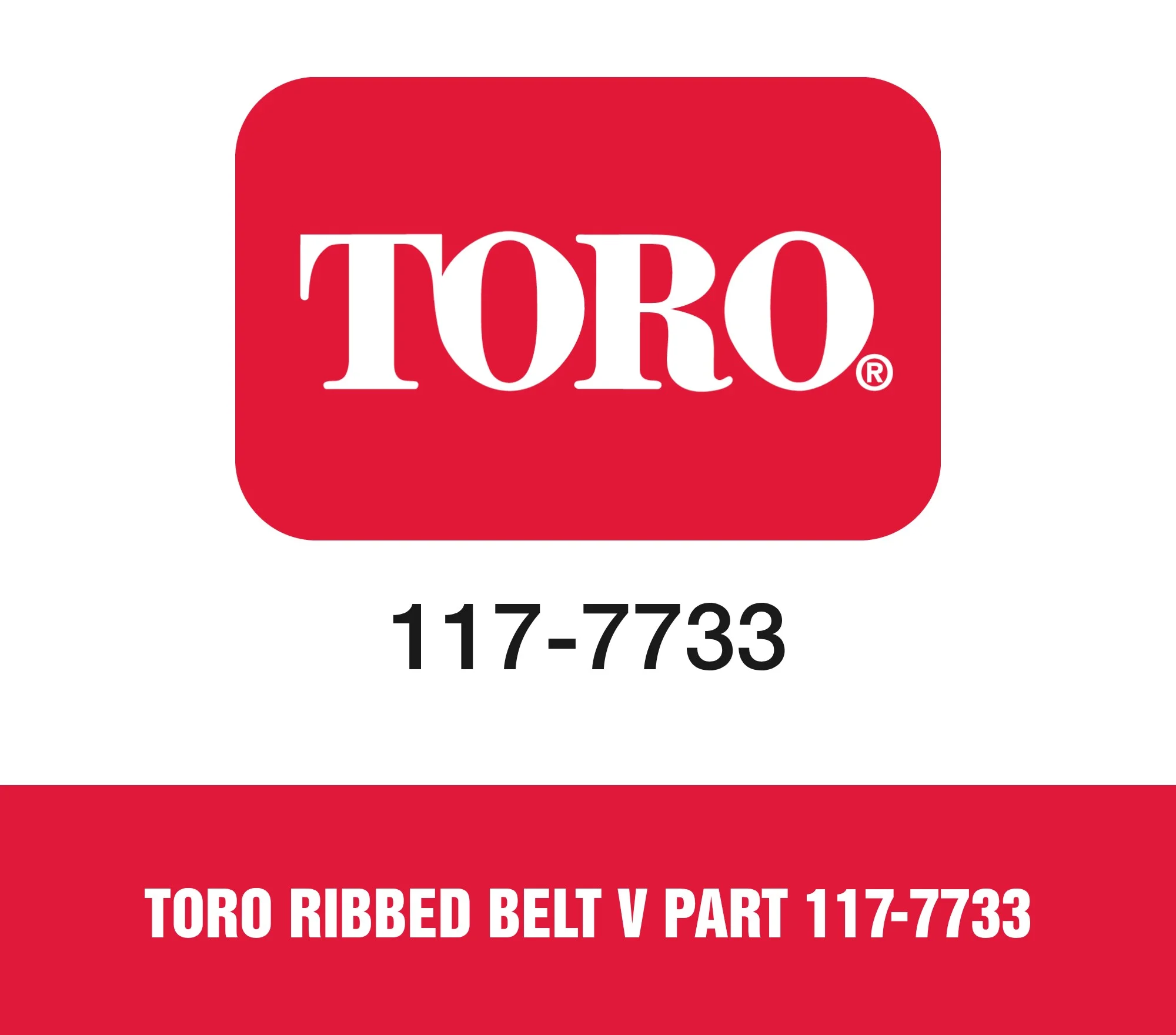 Toro Ribbed Belt V Part 117-7733