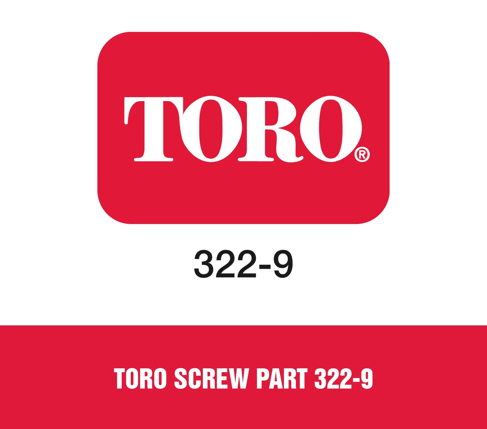 Toro Screw Part 322-9