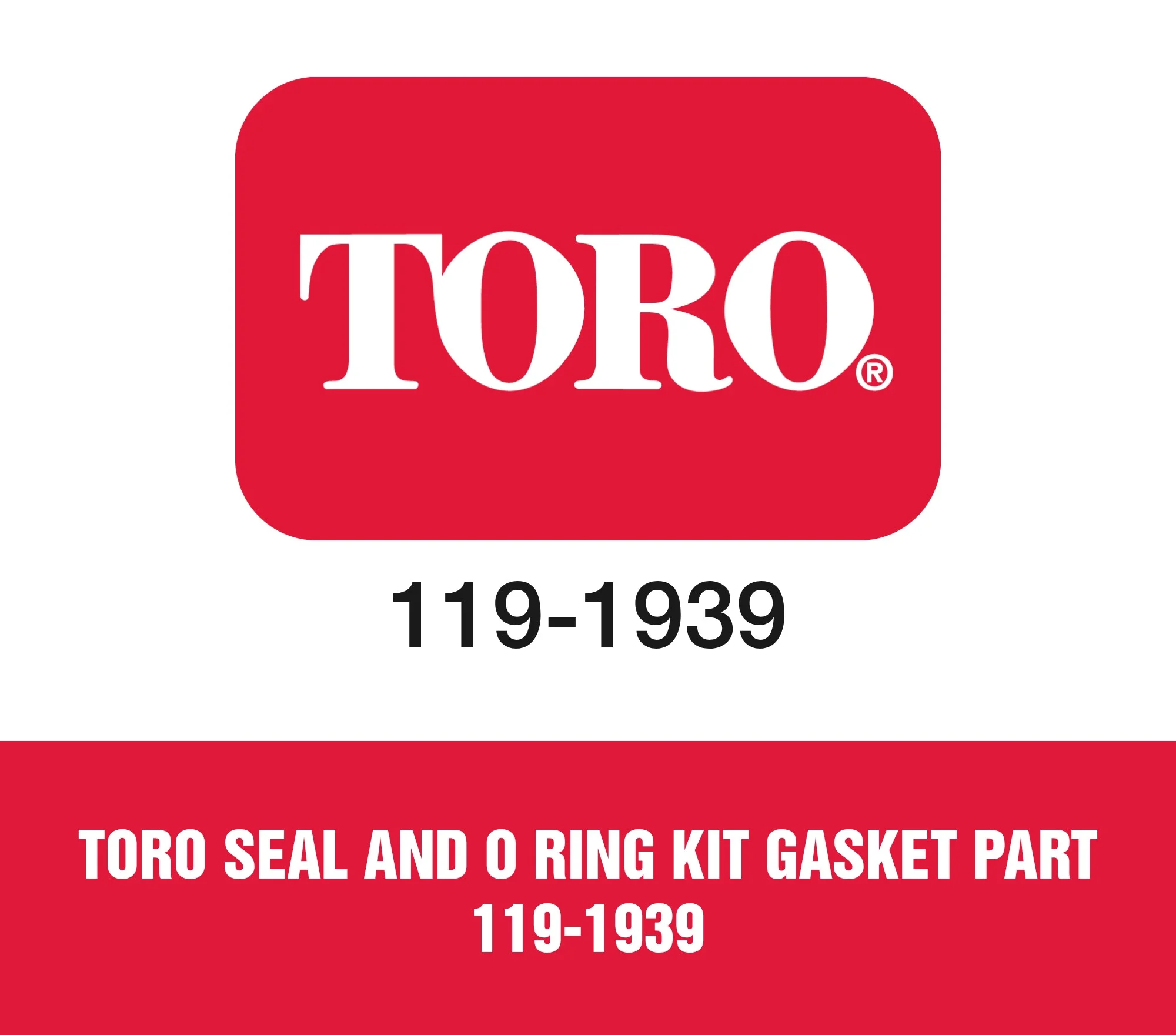 Toro Seal And O Ring Kit Gasket Part 119-1939