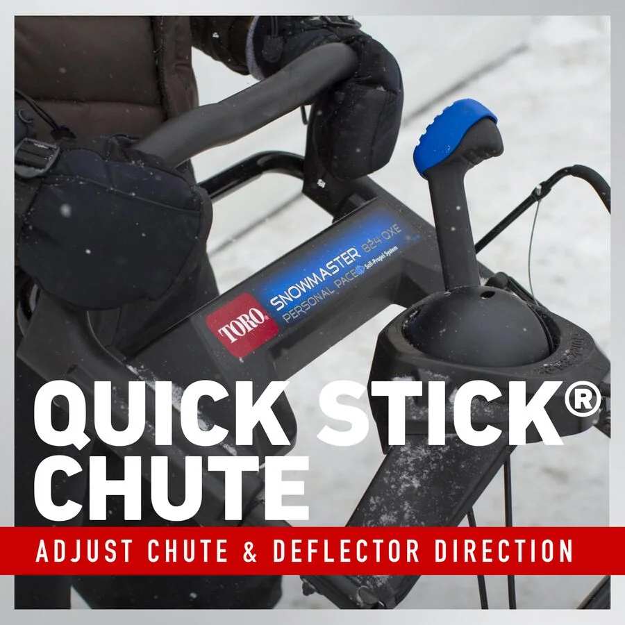Toro Snowmaster Series Snowblowers Quick Stick Chute Control feature image