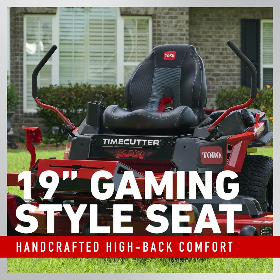 Toro TimeCutter Max Series Zero Turn Riders Enhanced Ride Comfort feature image