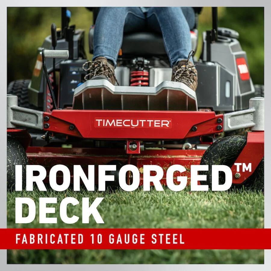 Toro TimeCutter Series Zero Turn Riders Iron Forged Mower Deck feature image