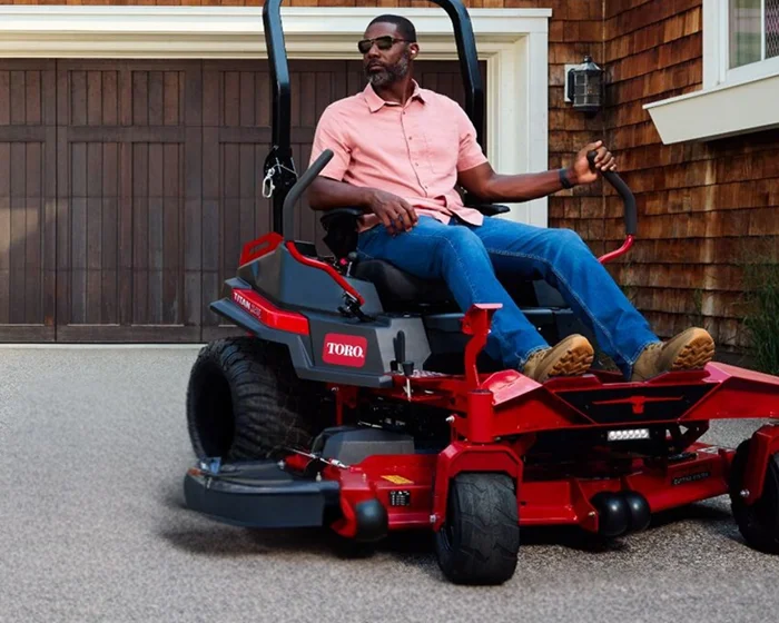 Toro Titan Max Series Zero Turn Rider 76606 Toro Titan Max Series Zero Turn Rider 76606 Man On Mower Garage product image