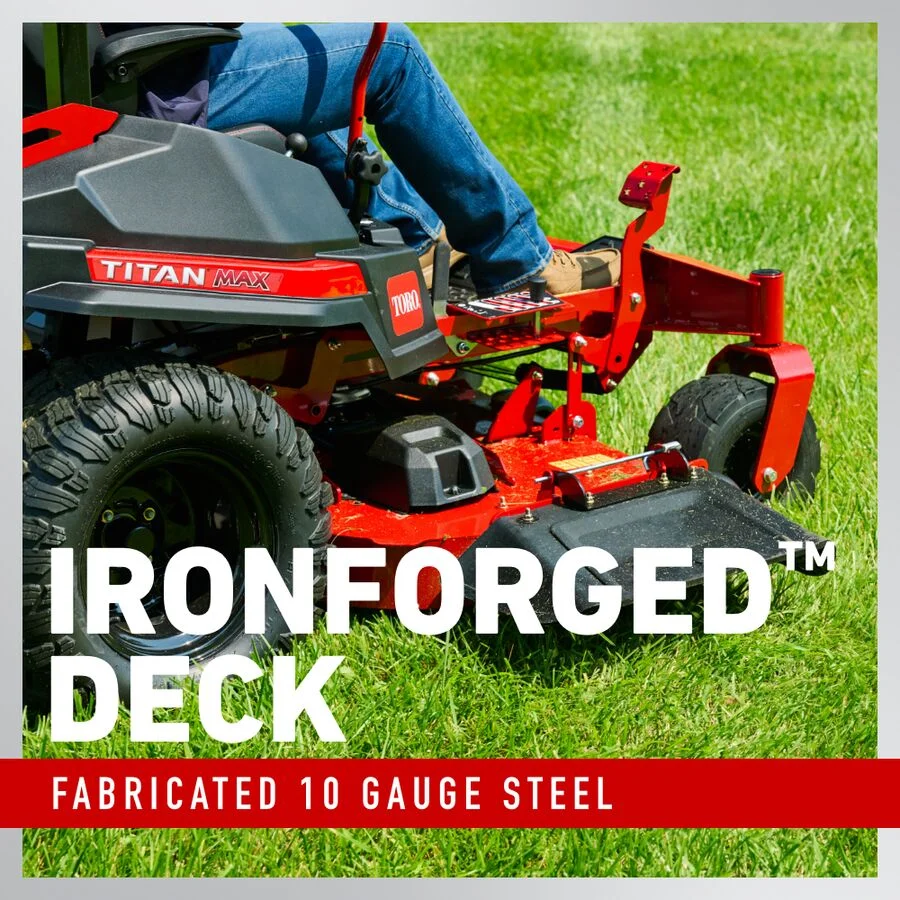 Toro Titan Max Series Zero Turn Riders Iron Forged Cutting Deck feature image