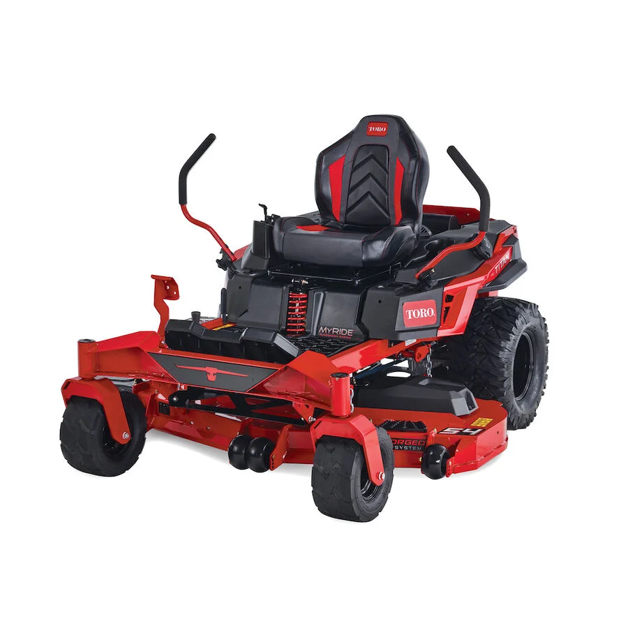 Toro Titan Series Zero Turn Rider 76511 Toro Titan Myride Series Zero Turn Rider 76511 Front View Right product image