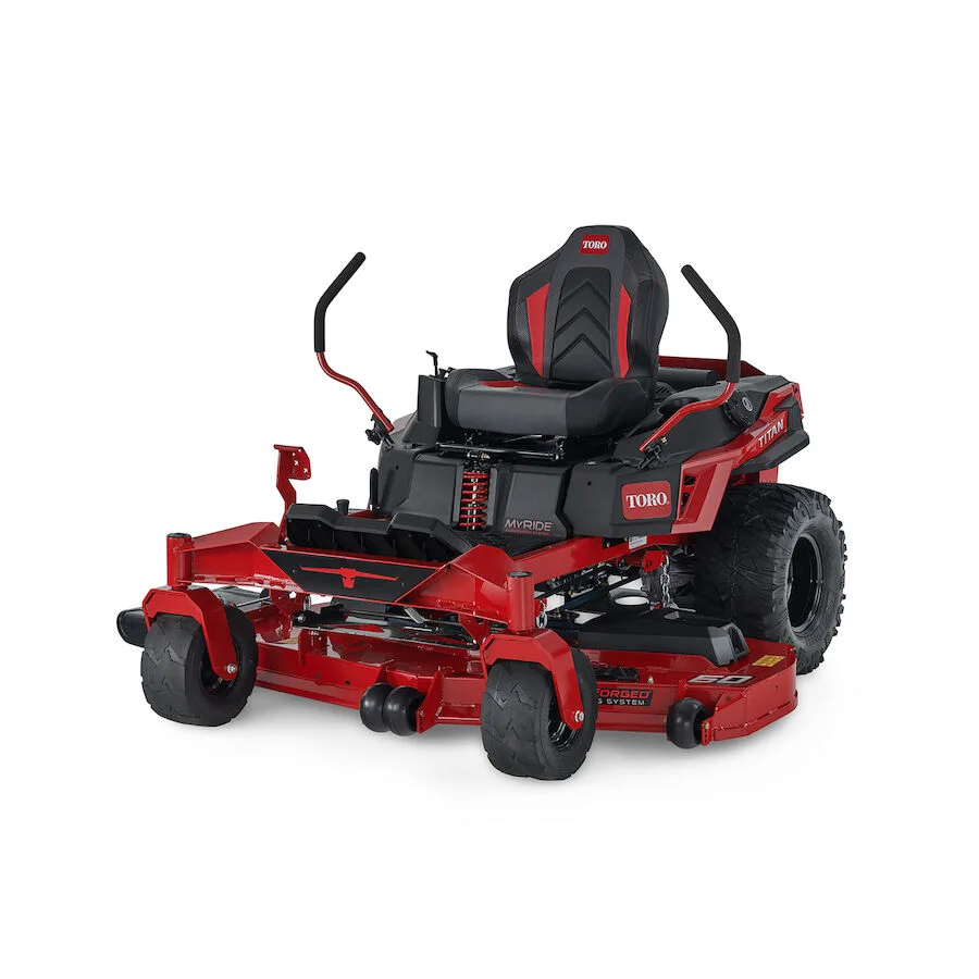 Toro Titan Myride Series Zero Turn Rider 76614 Front View Right product image