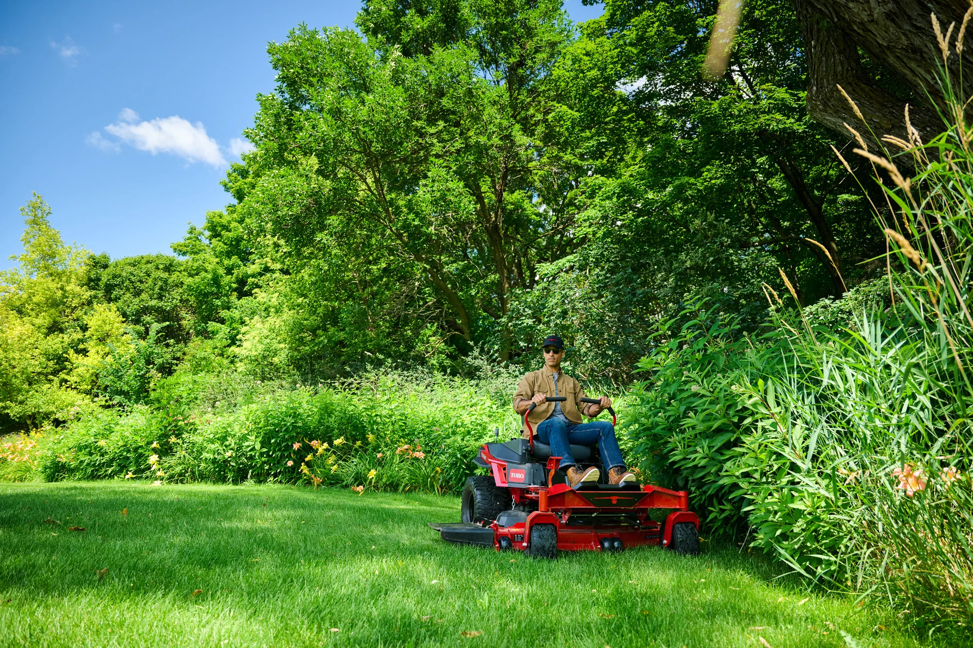 Toro Titan Series Zero Turn Rider 76614 Toro Titan Series 76614 Man Mowing Brush product image