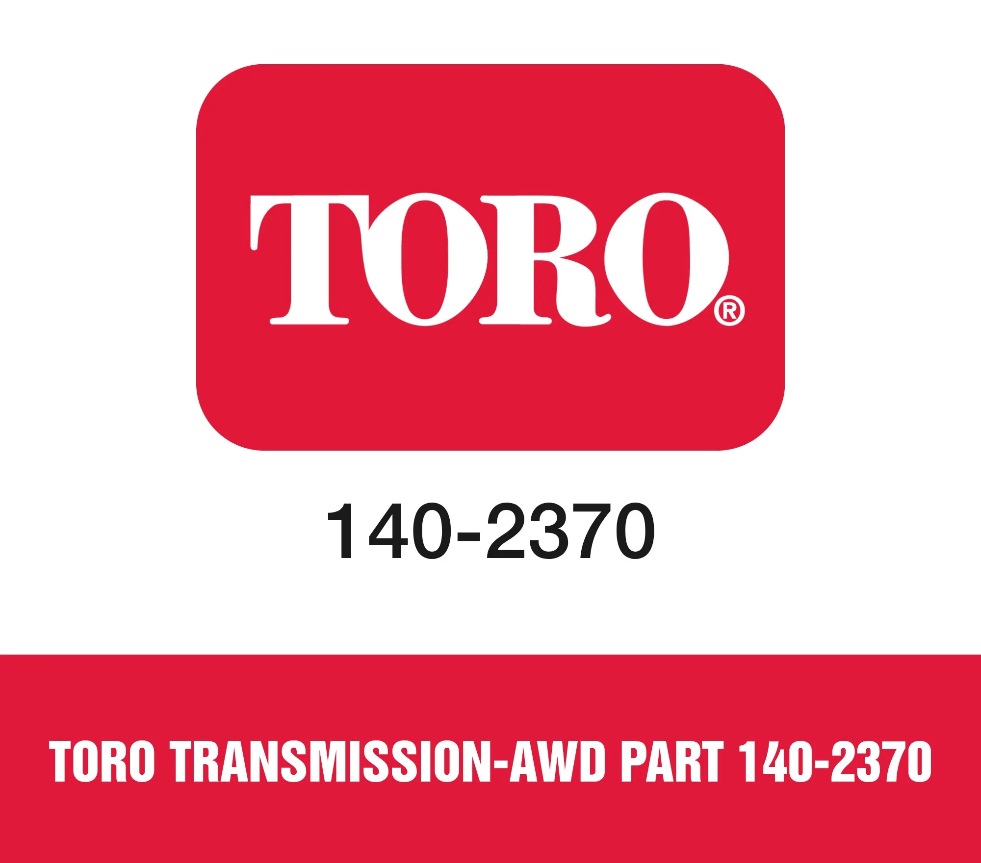 Toro TRANSMISSION-AWD Part 140-2370
