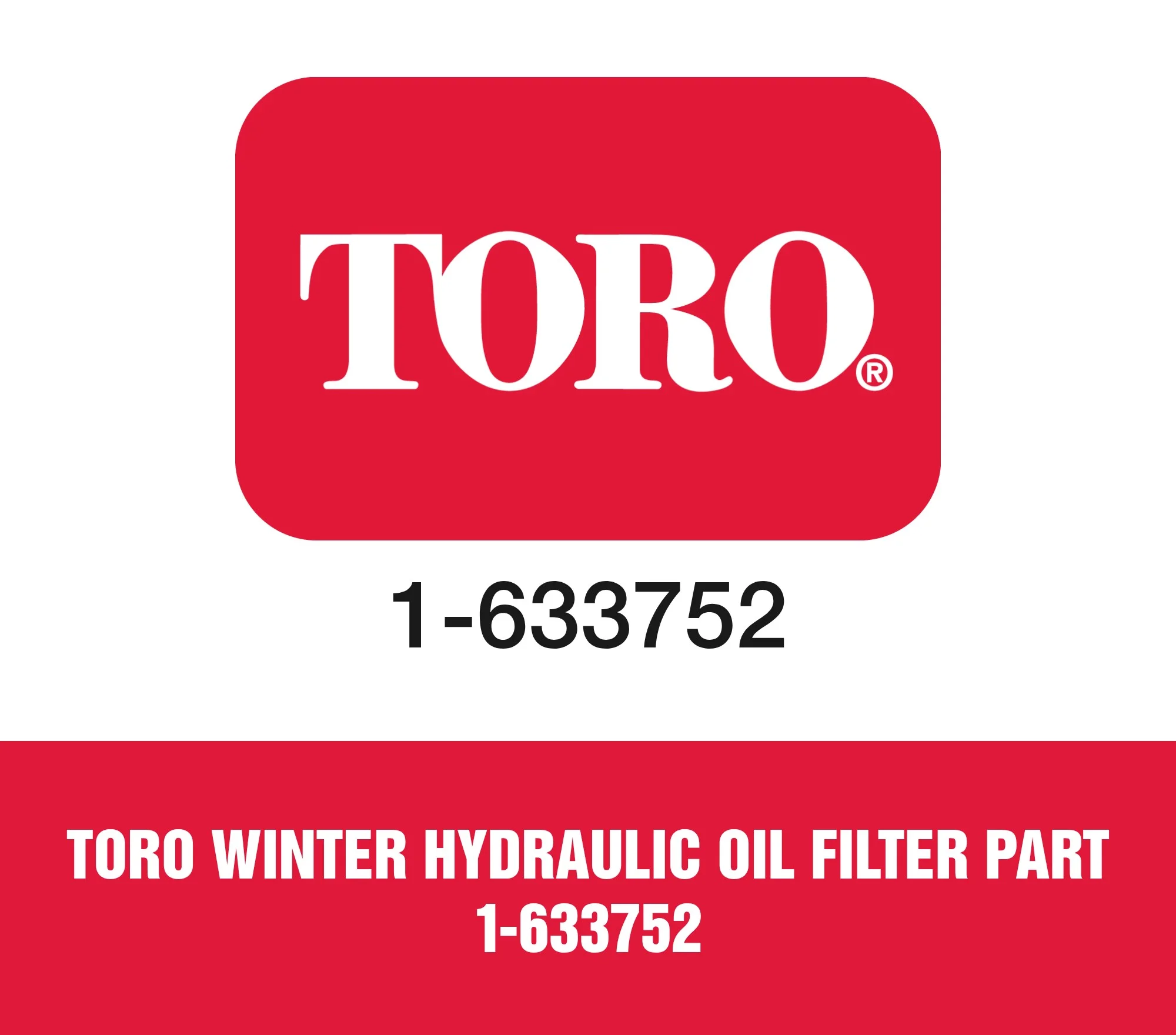 Toro Winter Hydraulic Oil Filter Part 1-633752
