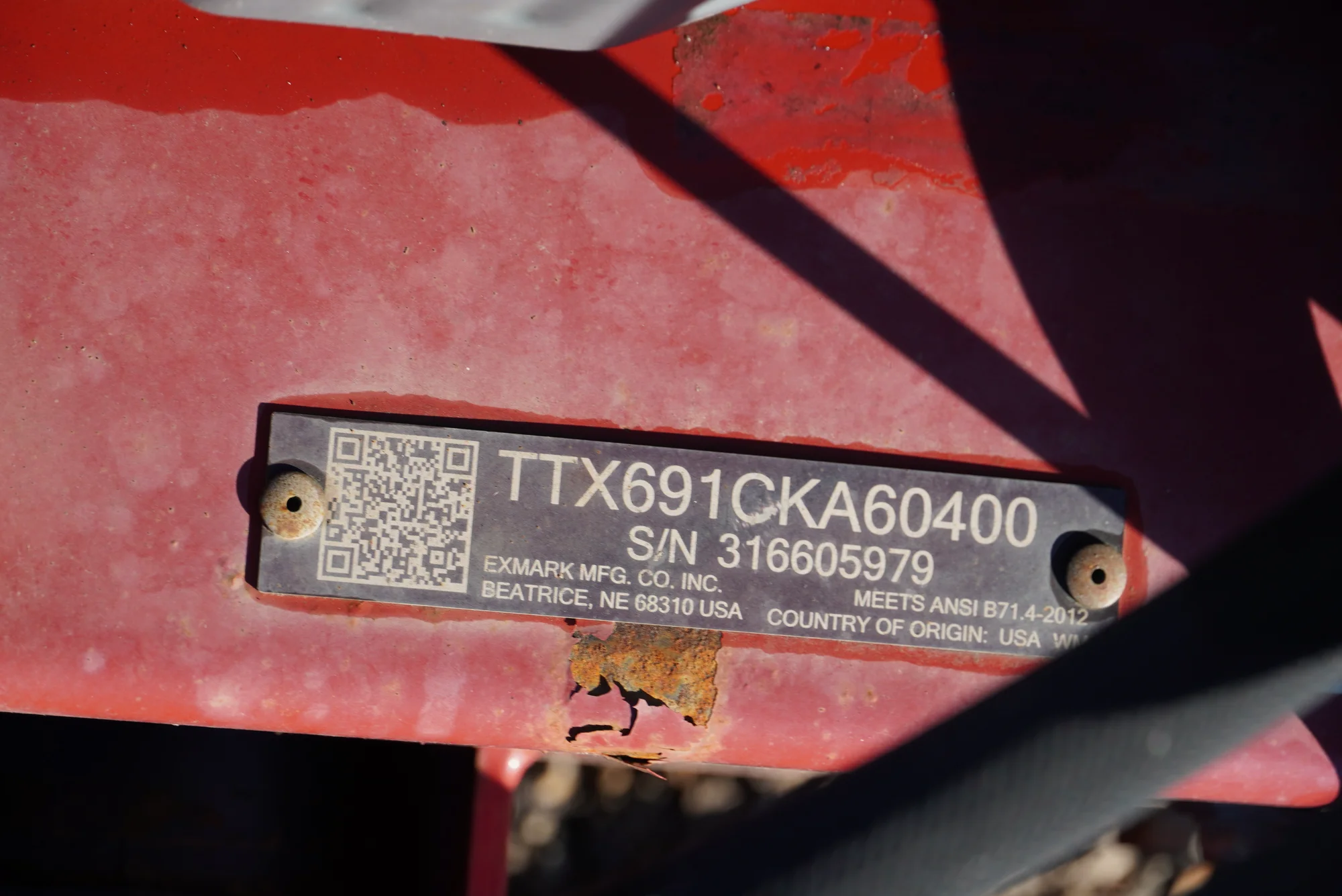 Used Exmark Turf Tracer X Series 60 in Walk-Behind Mower TR051625AA-997RTM Tr051625aa 997 2