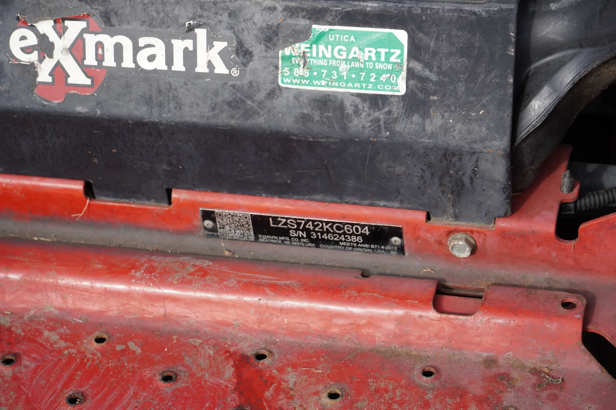 Used Exmark Lazer S Series 60 in Zero Turn Mower TR4556U-25RTM
