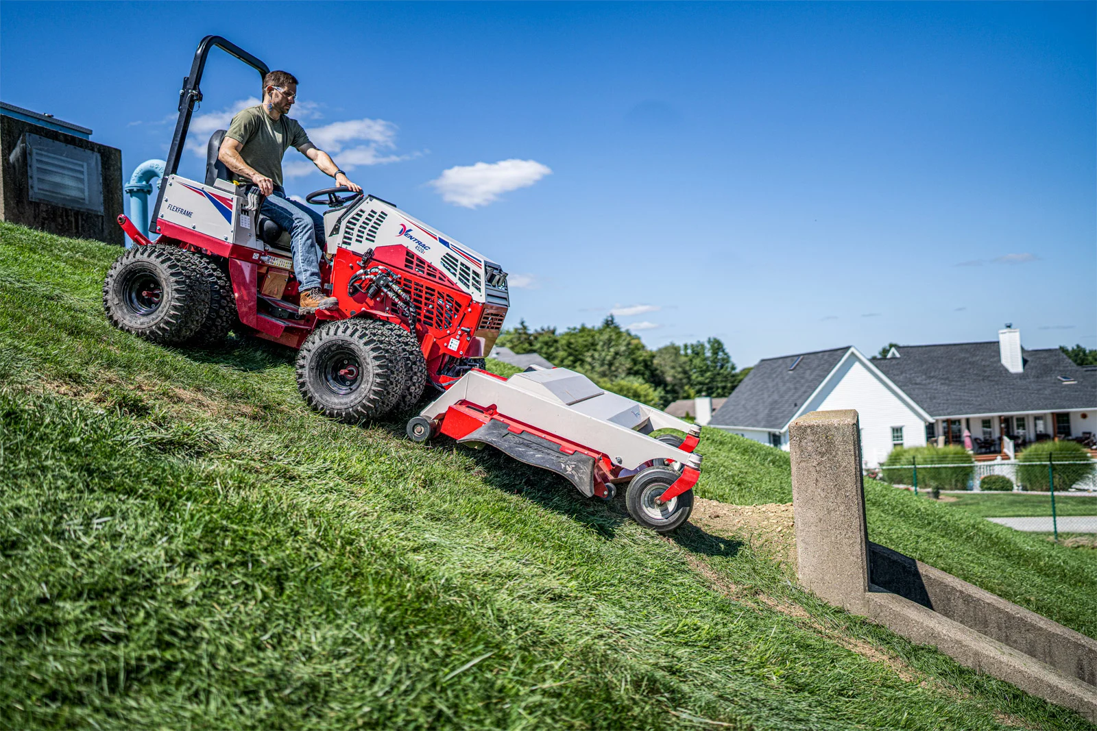 Ventrac 4520 Series Compact Utility Tractors Low Center Of Gravity For Slope Stability feature image
