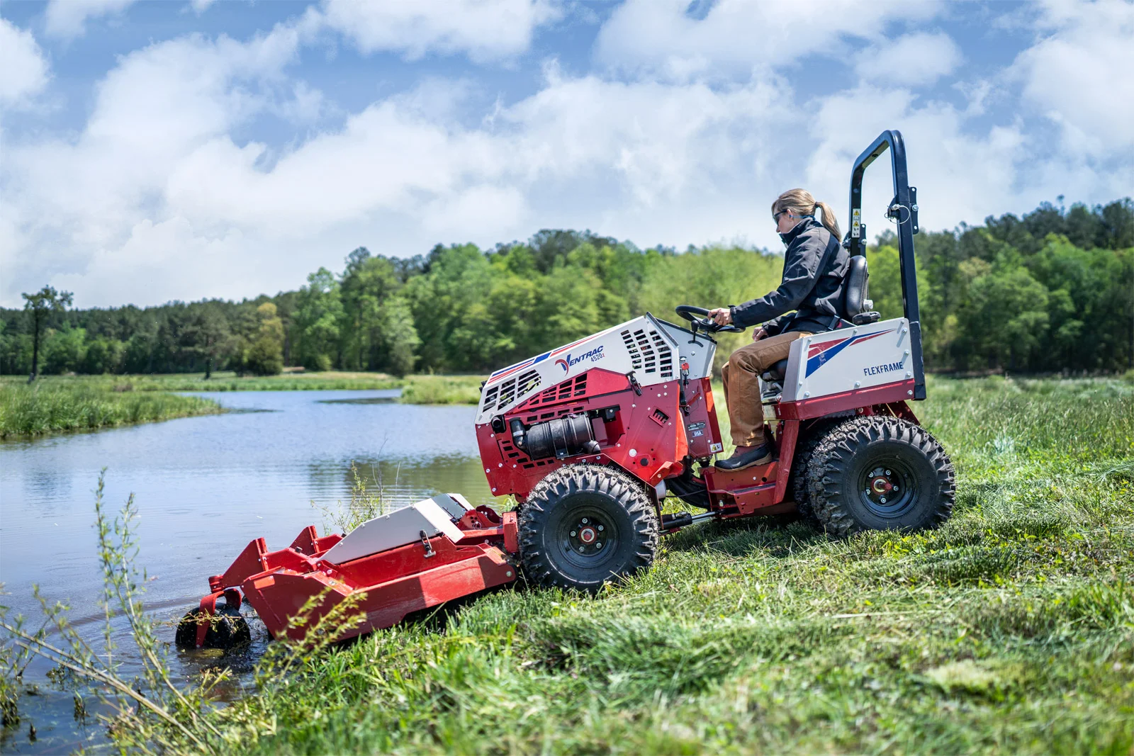 Ventrac 4520 Series Compact Utility Tractors Weight Transfer System For Superior Traction feature image