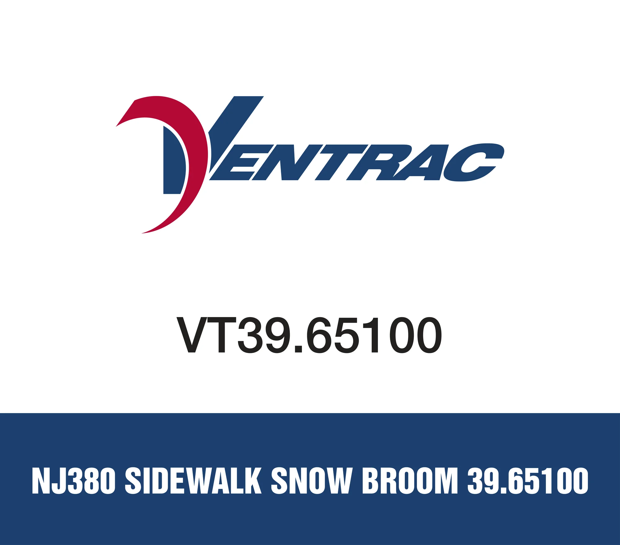 Used Ventrac NJ380 Broom TR2040C Ventrac Nj380 Sidewalk Snow Broom 3965100