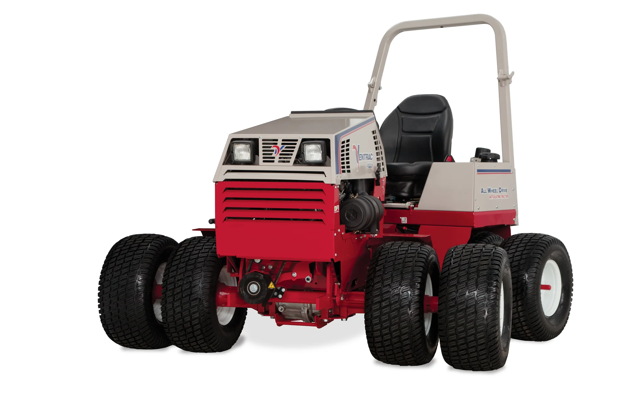 Used Ventrac 4500P All-Wheel Drive Articulating Tractor with 72 in Mower Deck TR5016FRTM Ventrac P Series Compact Utility Tractors 4500P Front View Right Double Tires product image