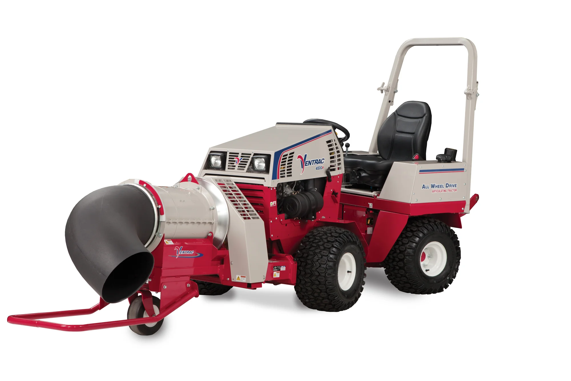 Ventrac P Series Compact Utility Tractors 4500P Front View Right Leaf Blower product image