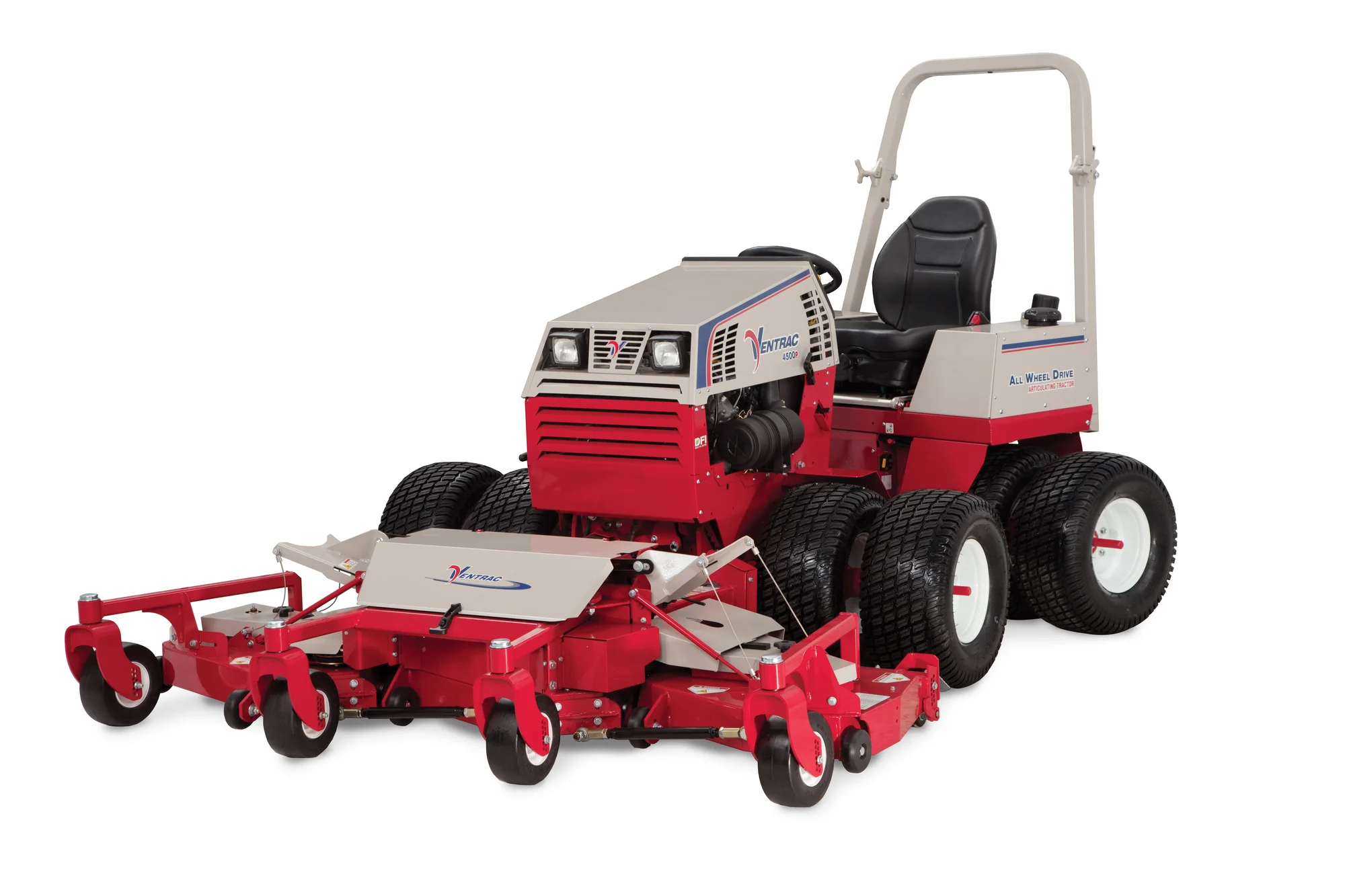 Ventrac P Series Compact Utility Tractors 4500P Front View Right Mower Deck Open product image