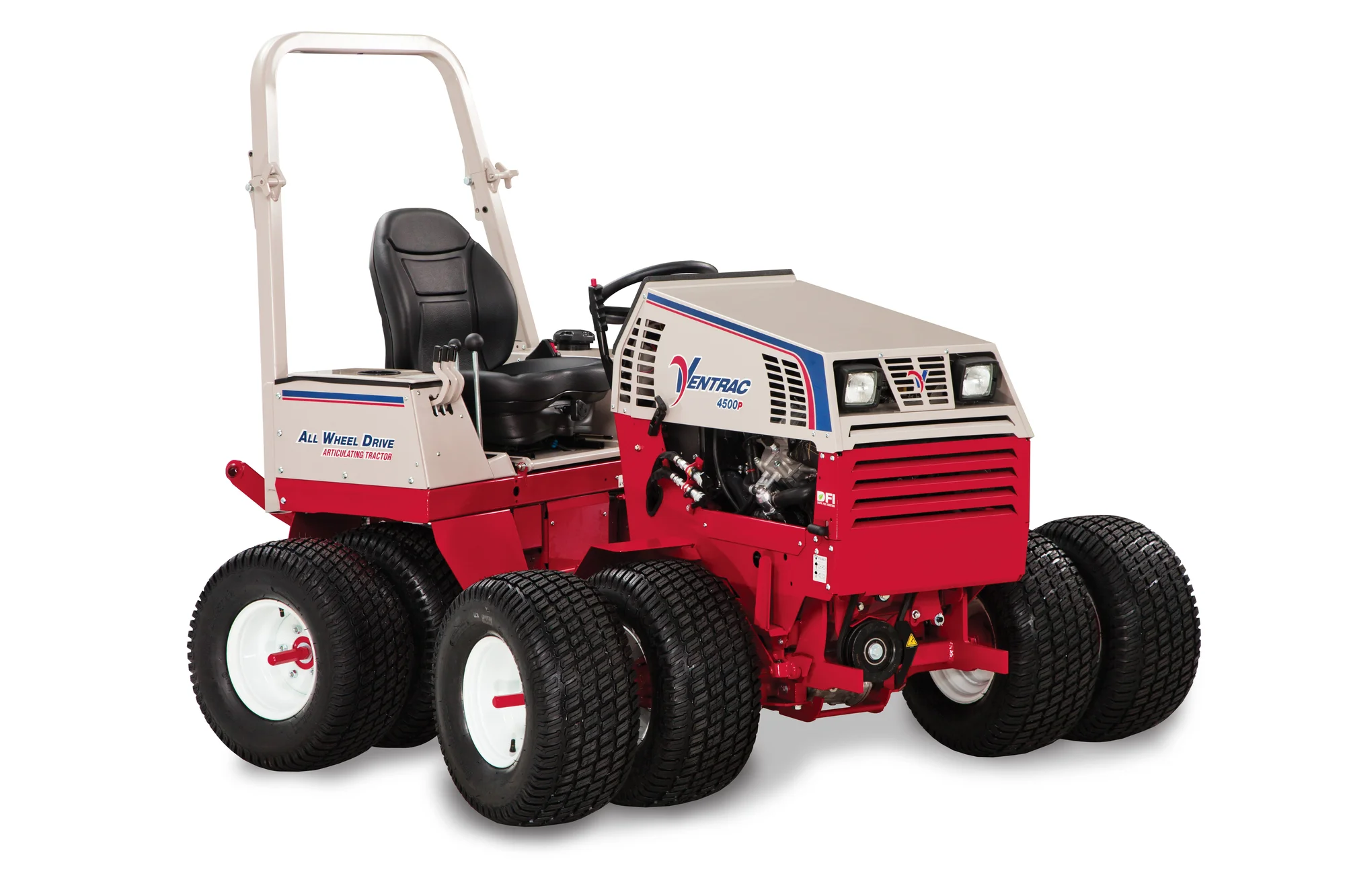 Ventrac 4520 Series Tractor 4520P Ventrac P Series Compact Utility Tractors 4520P Front View Left Double Tires product image