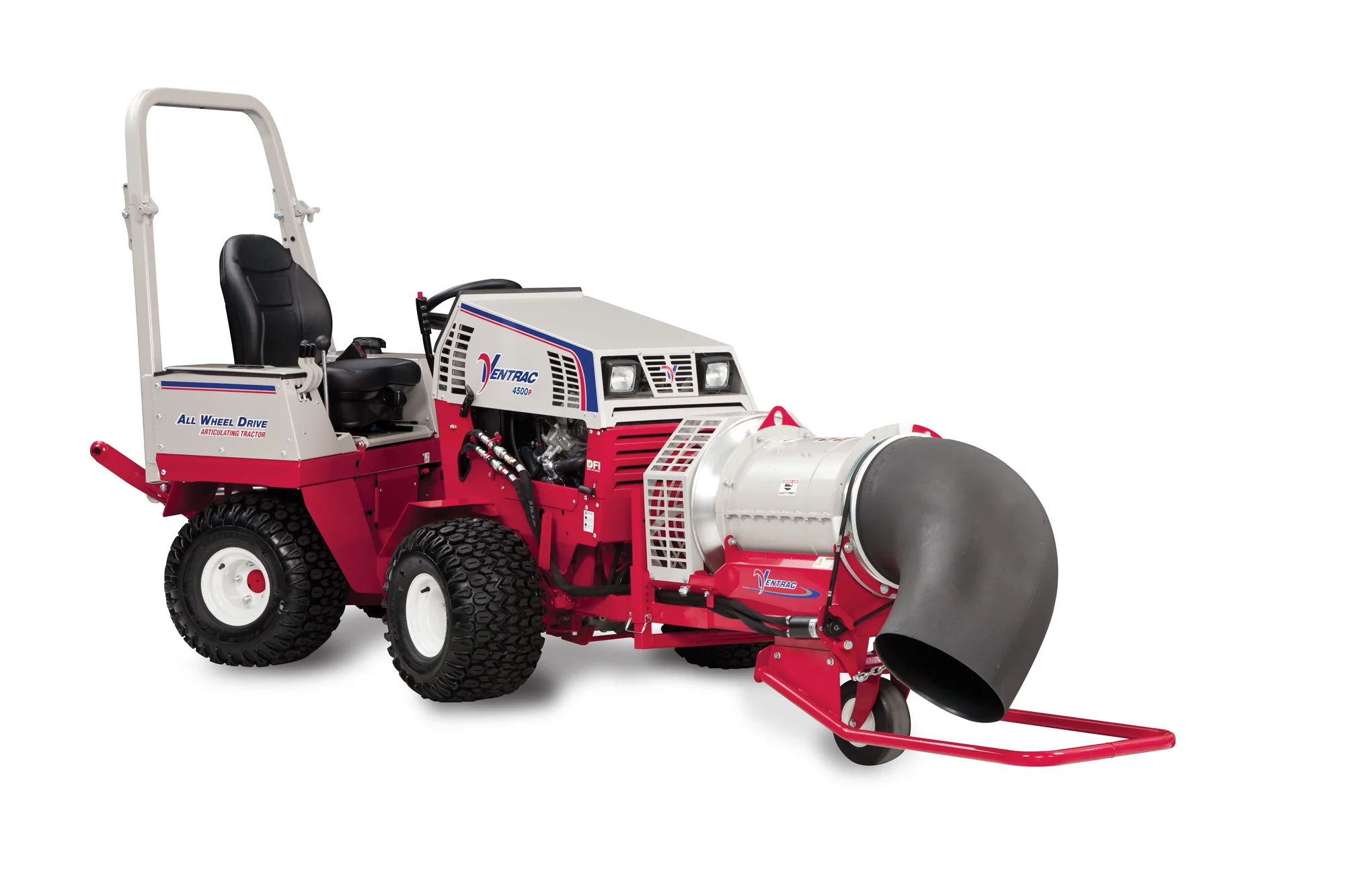 Ventrac P Series Compact Utility Tractors 4520P Front View Left Leaf Blower product image