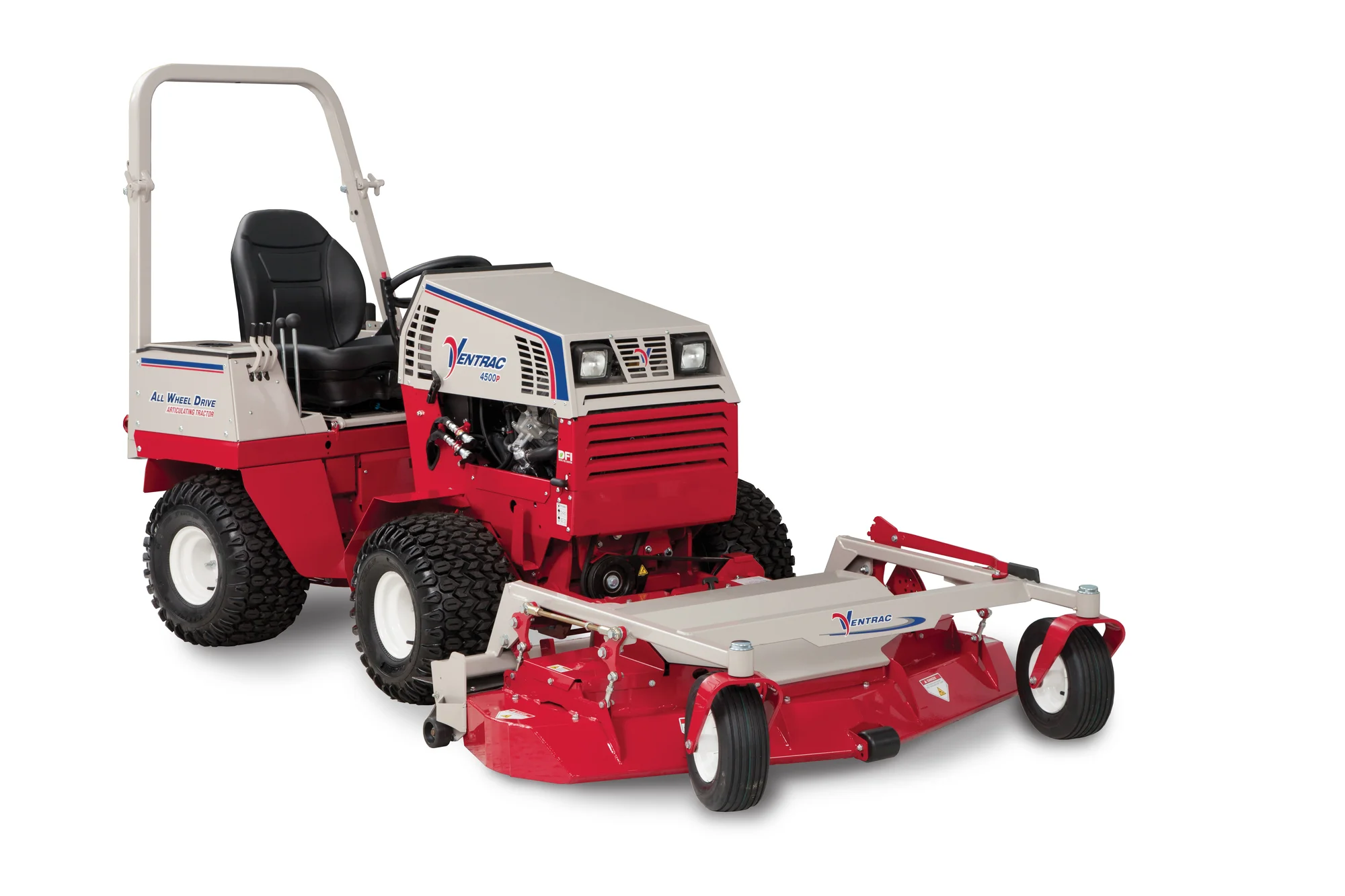 Ventrac P Series Compact Utility Tractors 4520P Front View Left Mower Deck Closed product image