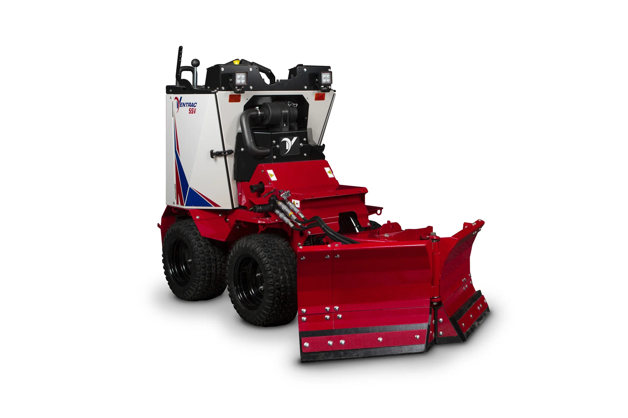 Ventrac Ssv Sidewalk Series Snow Vehicle 2120M Front View Left Snow Plow Attachment product image