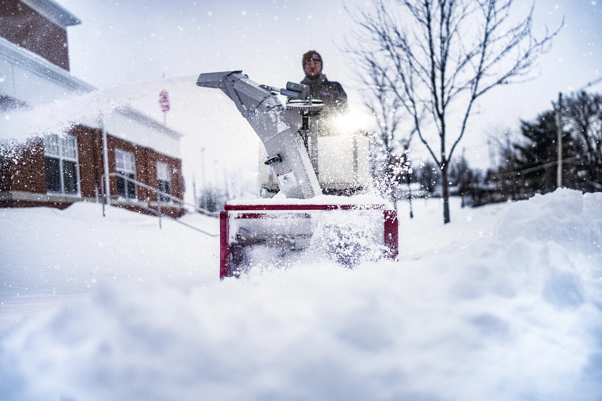 Ventrac SSV Sidewalk Snow Vehicle 2120M Ventrac Ssv Sidewalk Series Snow Vehicle 2120M Front View Snow Blower Clearing Snow product image