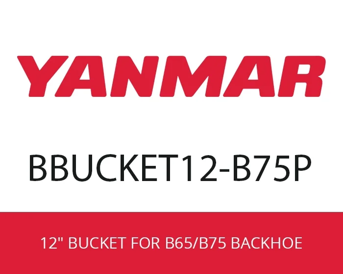 Yanmar 12" Bucket for B65/B75 Backhoe BBUCKET12-B75P