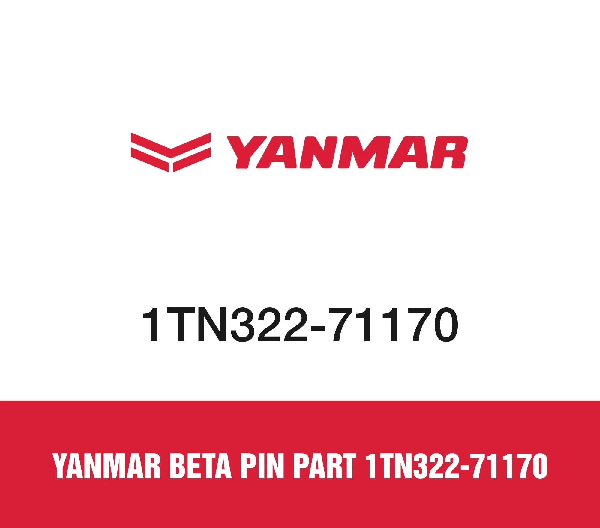 Yanmar Beta Pin Part 1TN322-71170