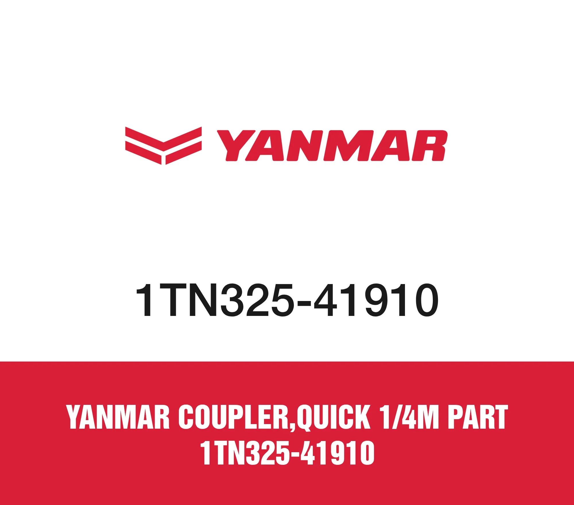 Yanmar Coupler,Quick 1/4M Part 1TN325-41910