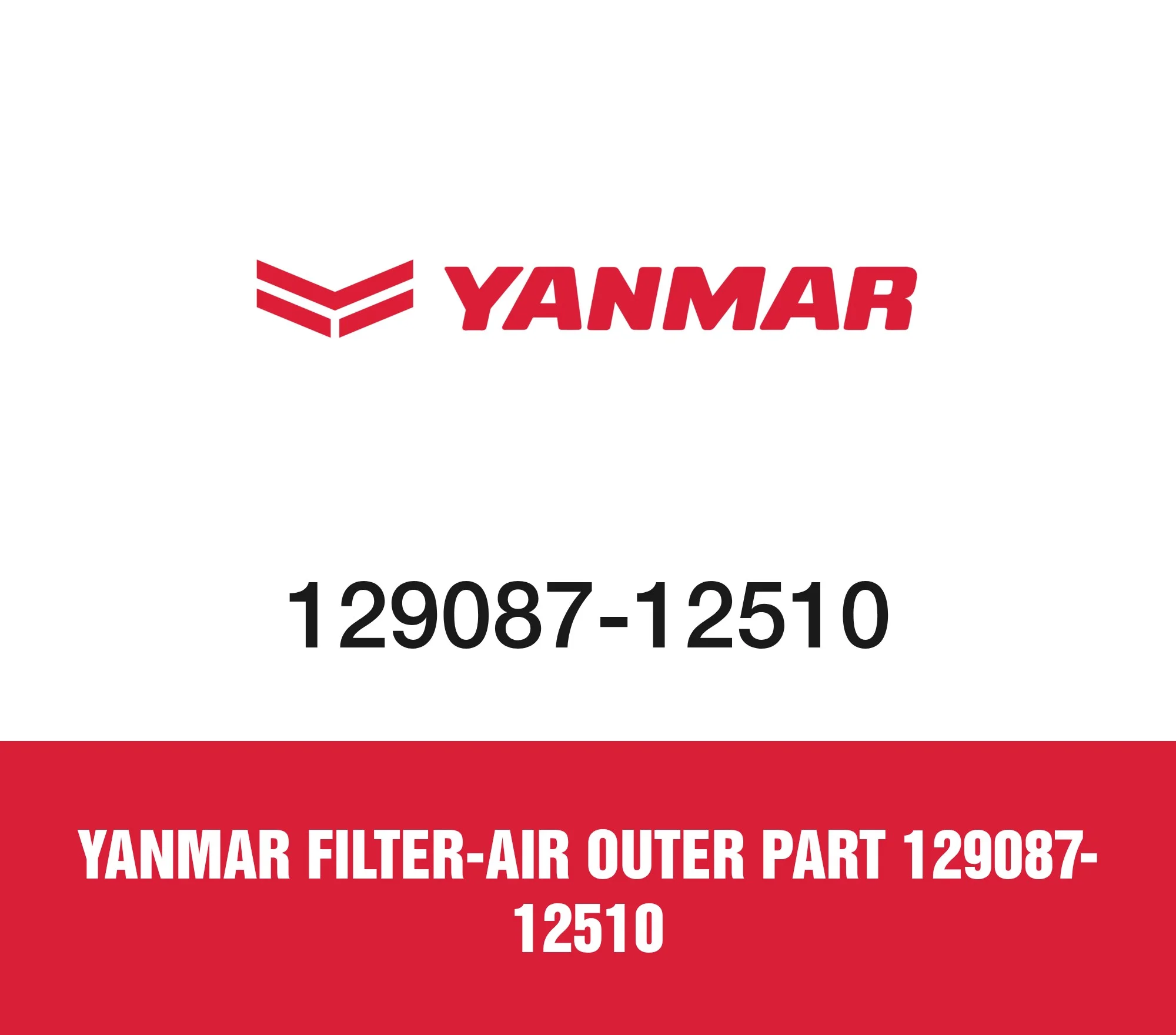 Yanmar Filter-Air Outer Part 129087-12510