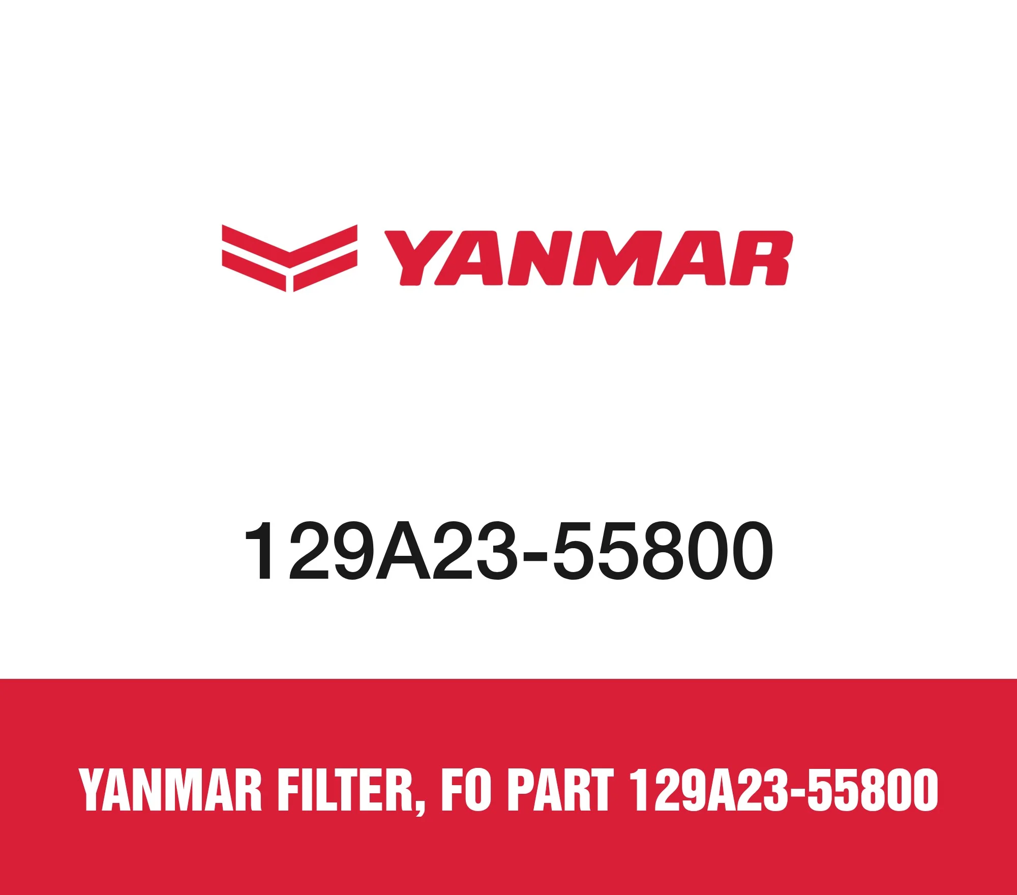 Yanmar Filter, Fo Part 129A23-55800