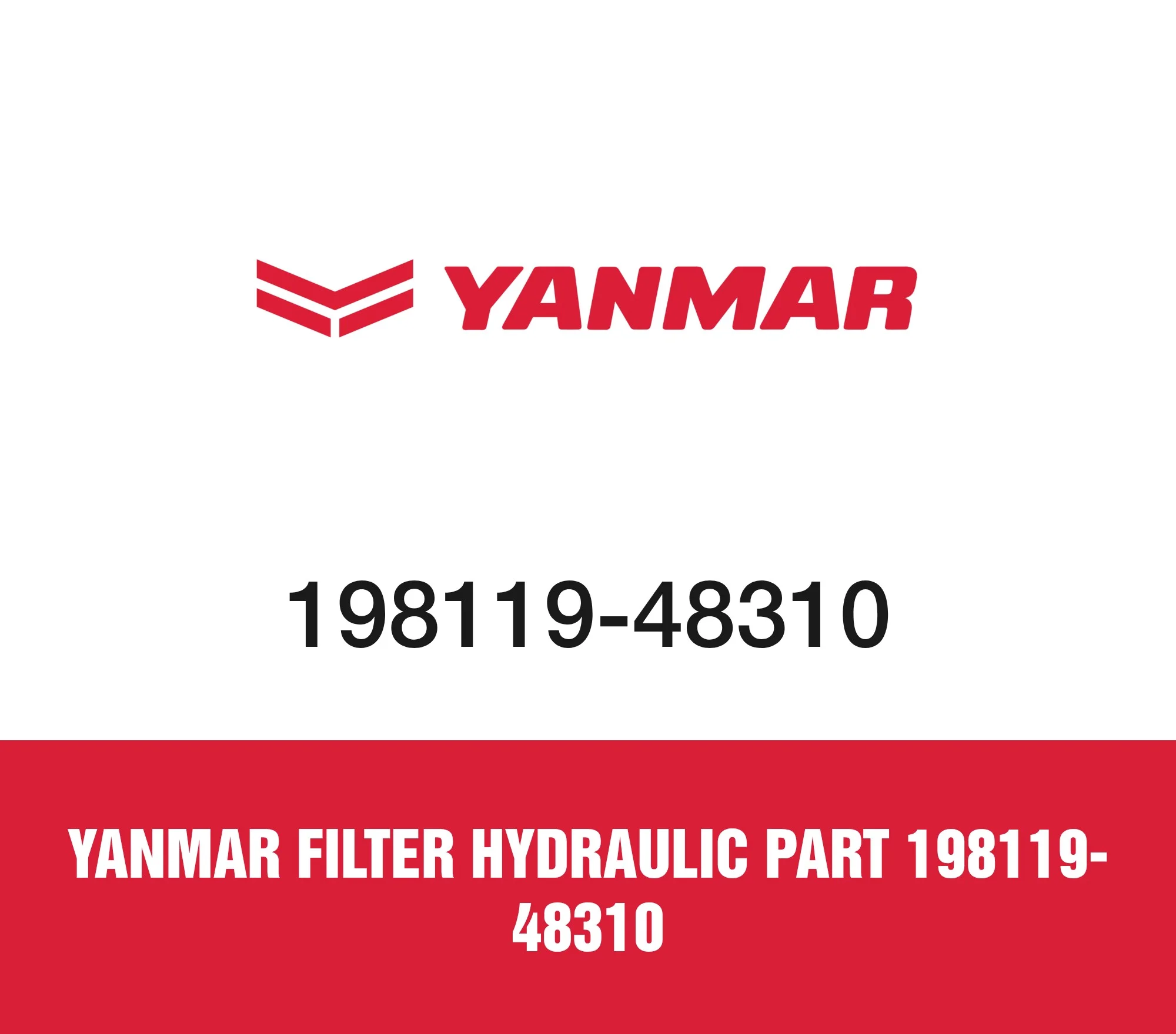 Yanmar Filter Hydraulic Part 198119-48310