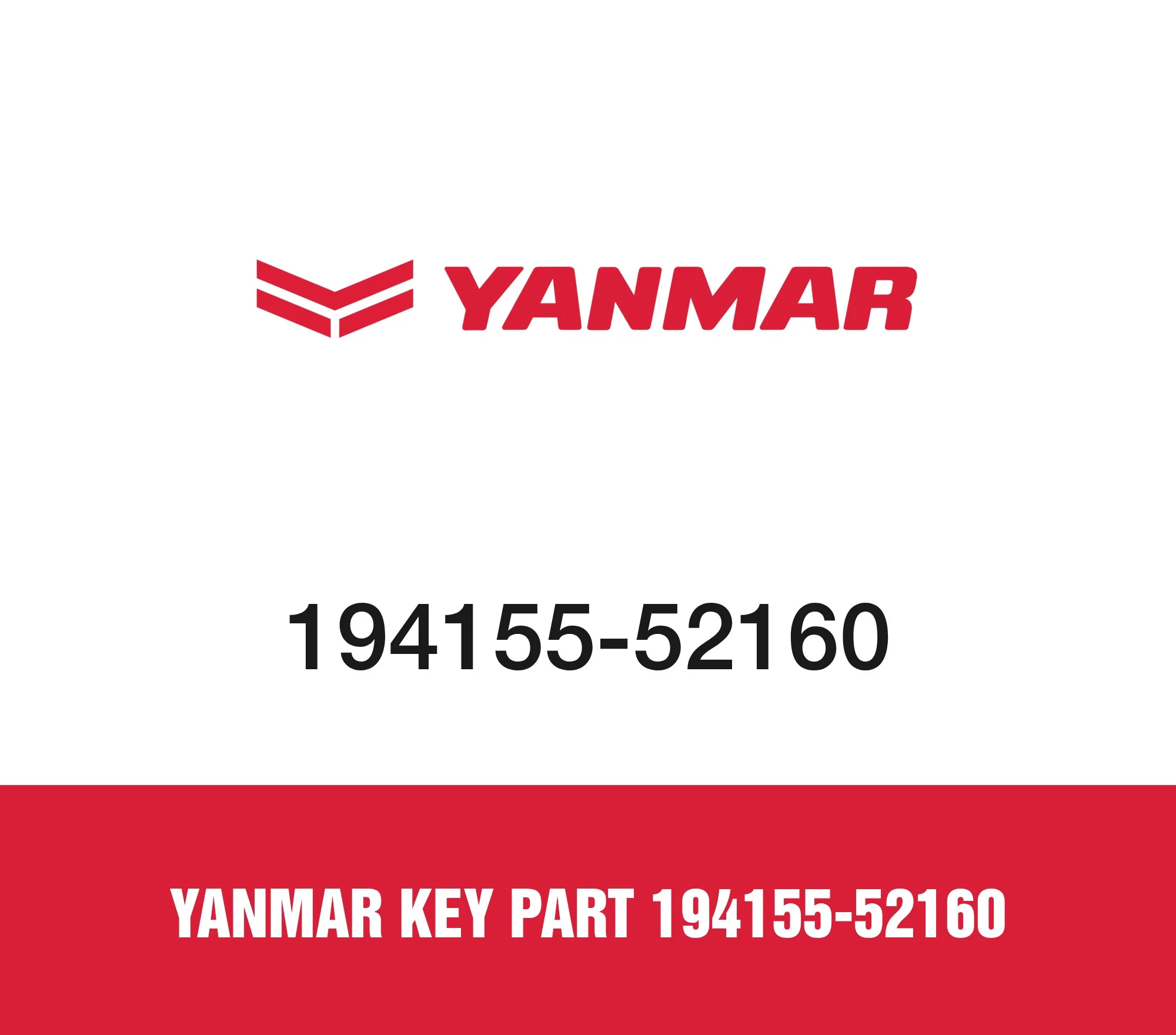 Yanmar Key Part 194155-52160