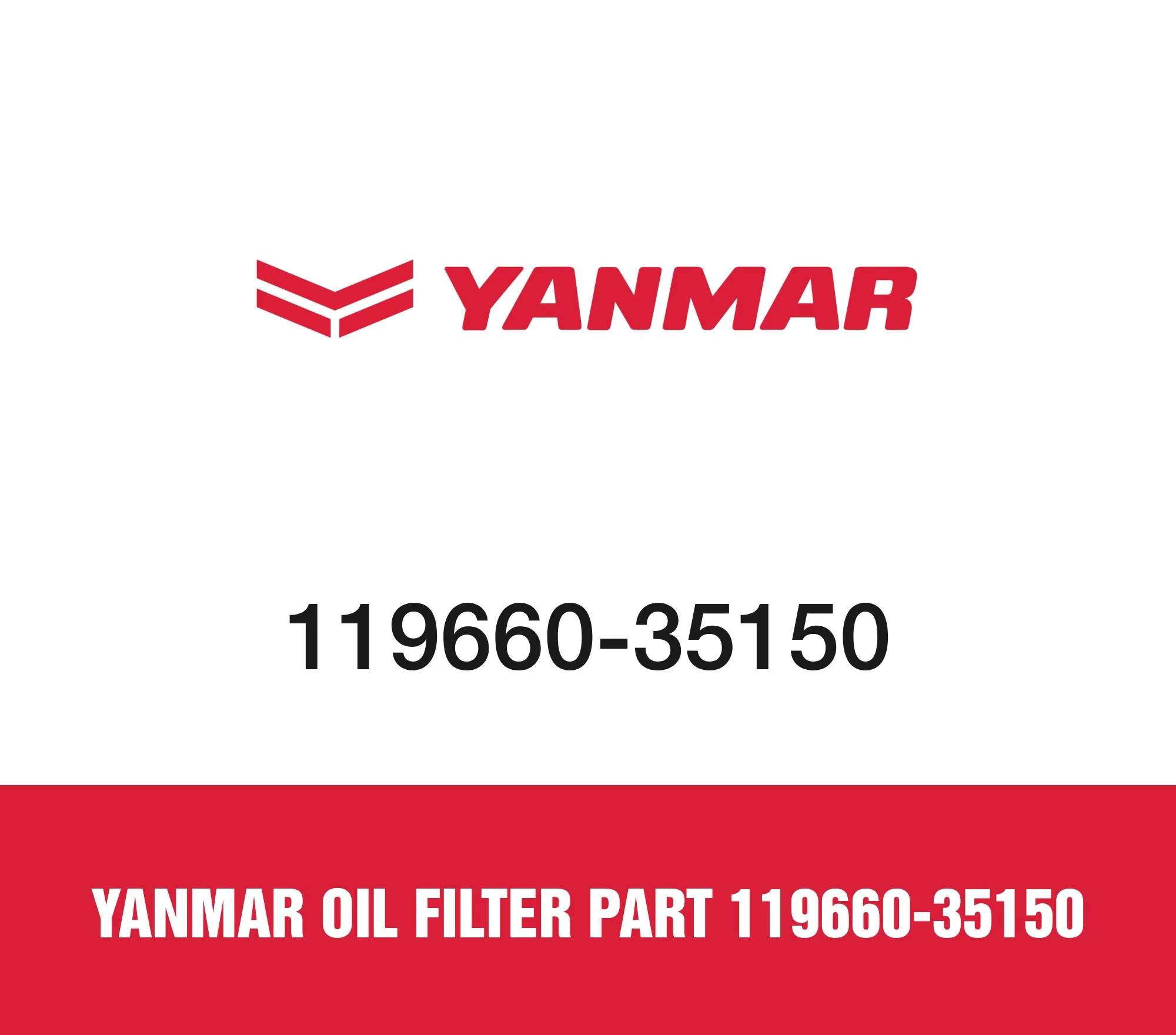 Yanmar Oil Filter Part 119660-35150