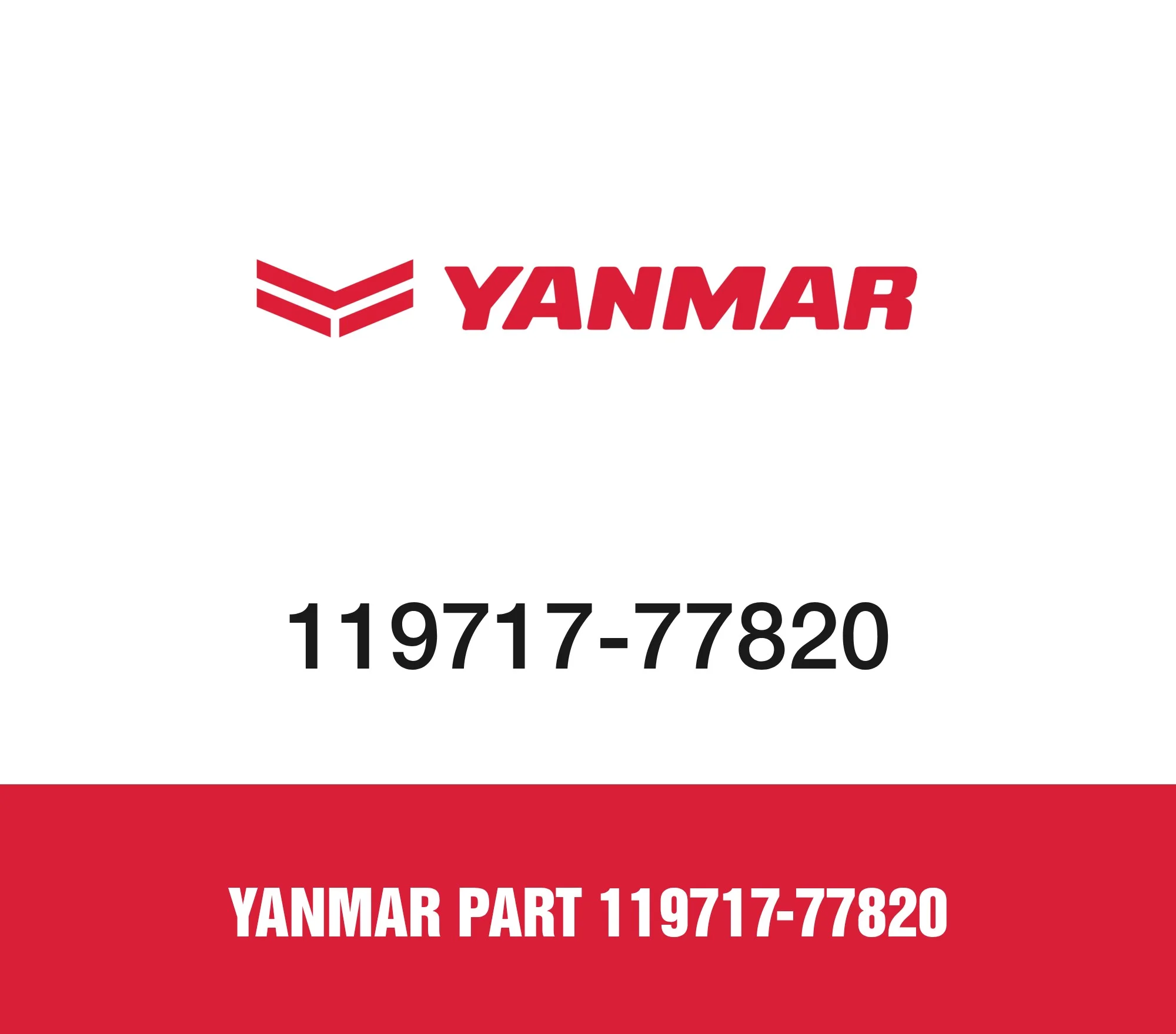 Yanmar Part 119717-77820