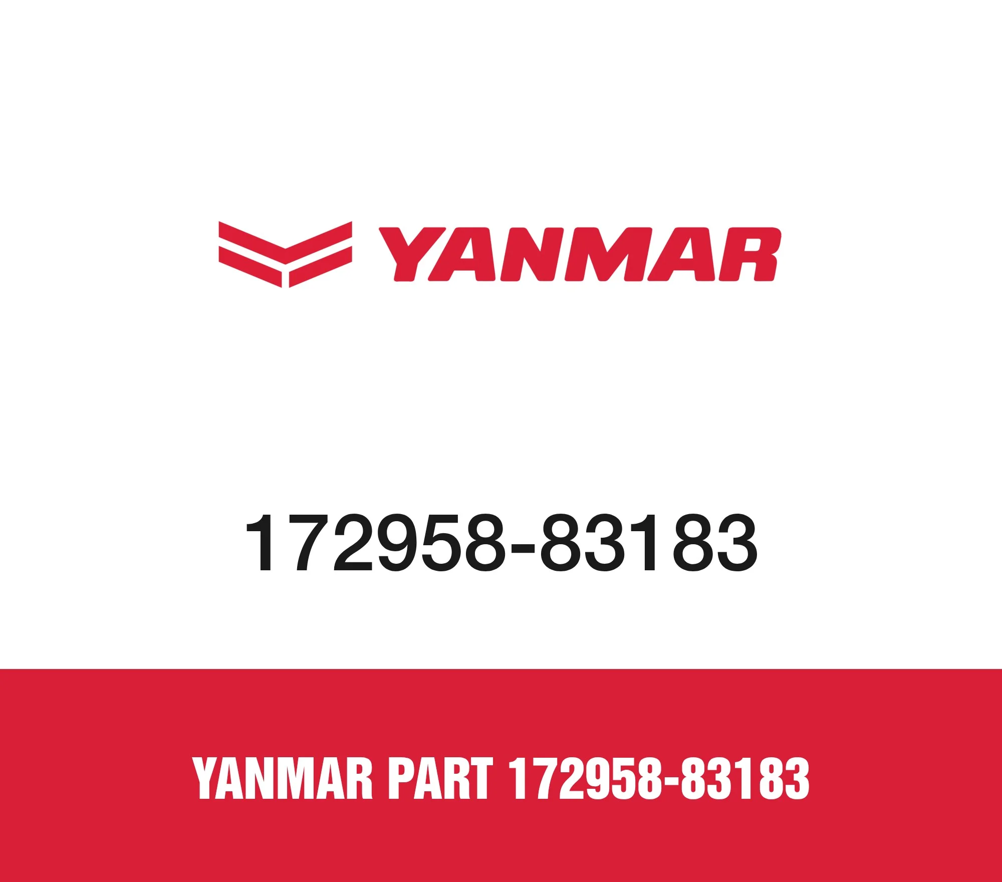 Yanmar Part 172958-83183