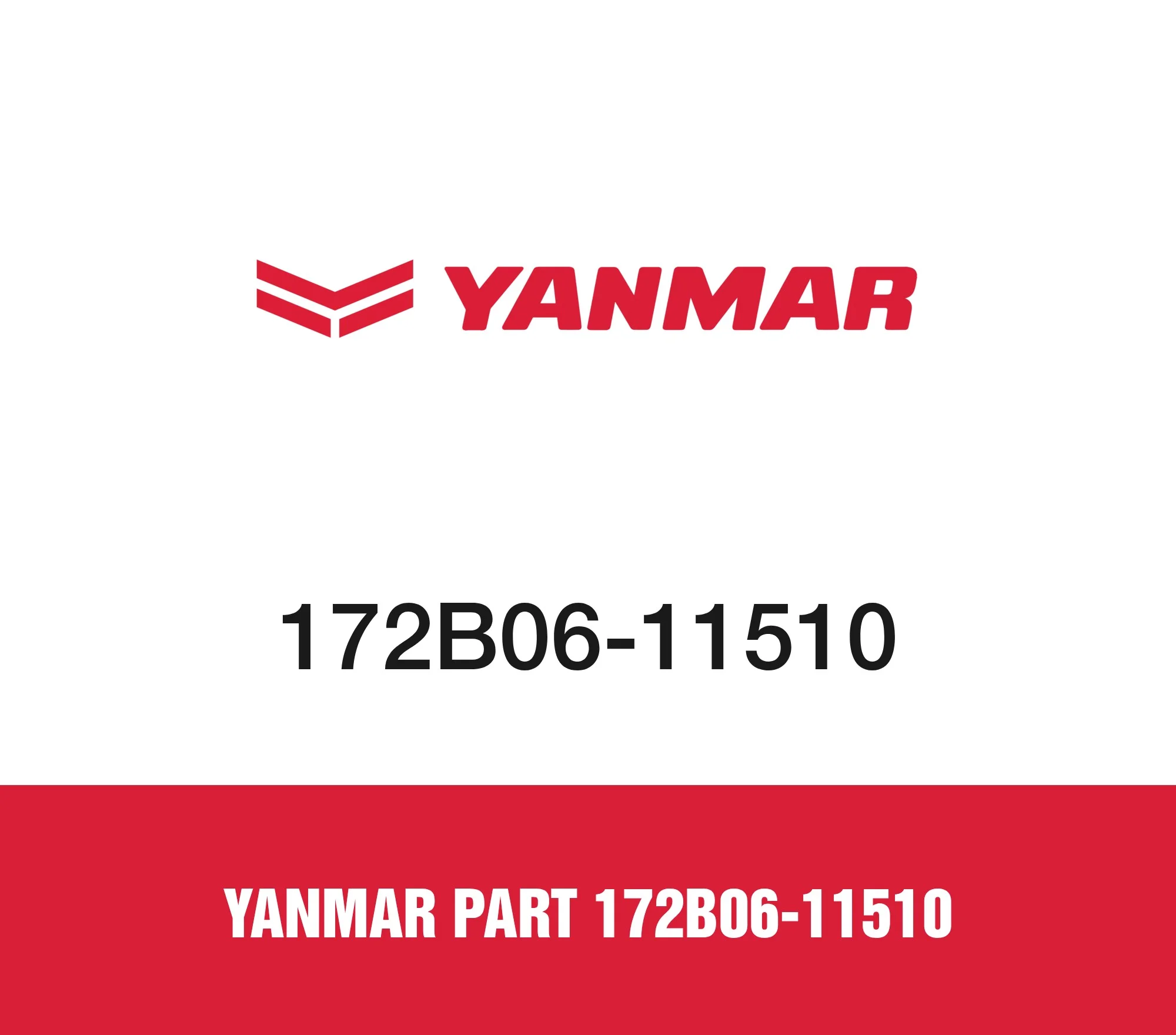 Yanmar Part 172B06-11510