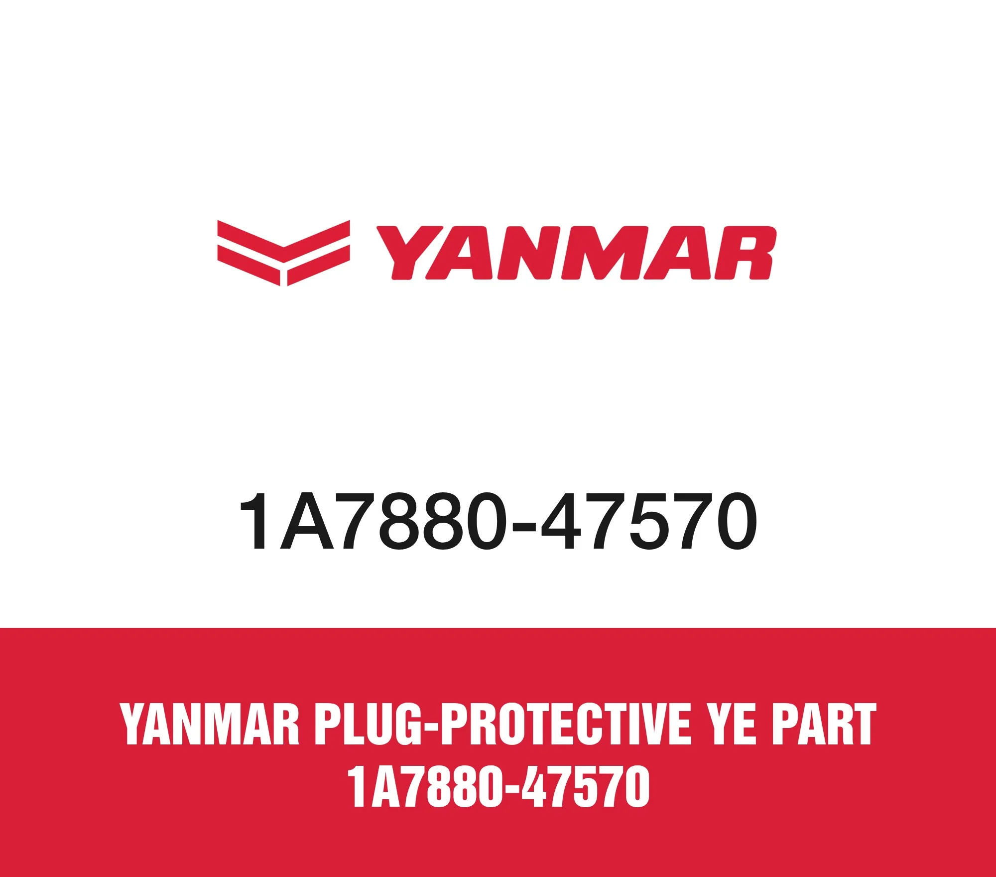 Yanmar Plug-Protective Ye Part 1A7880-47570