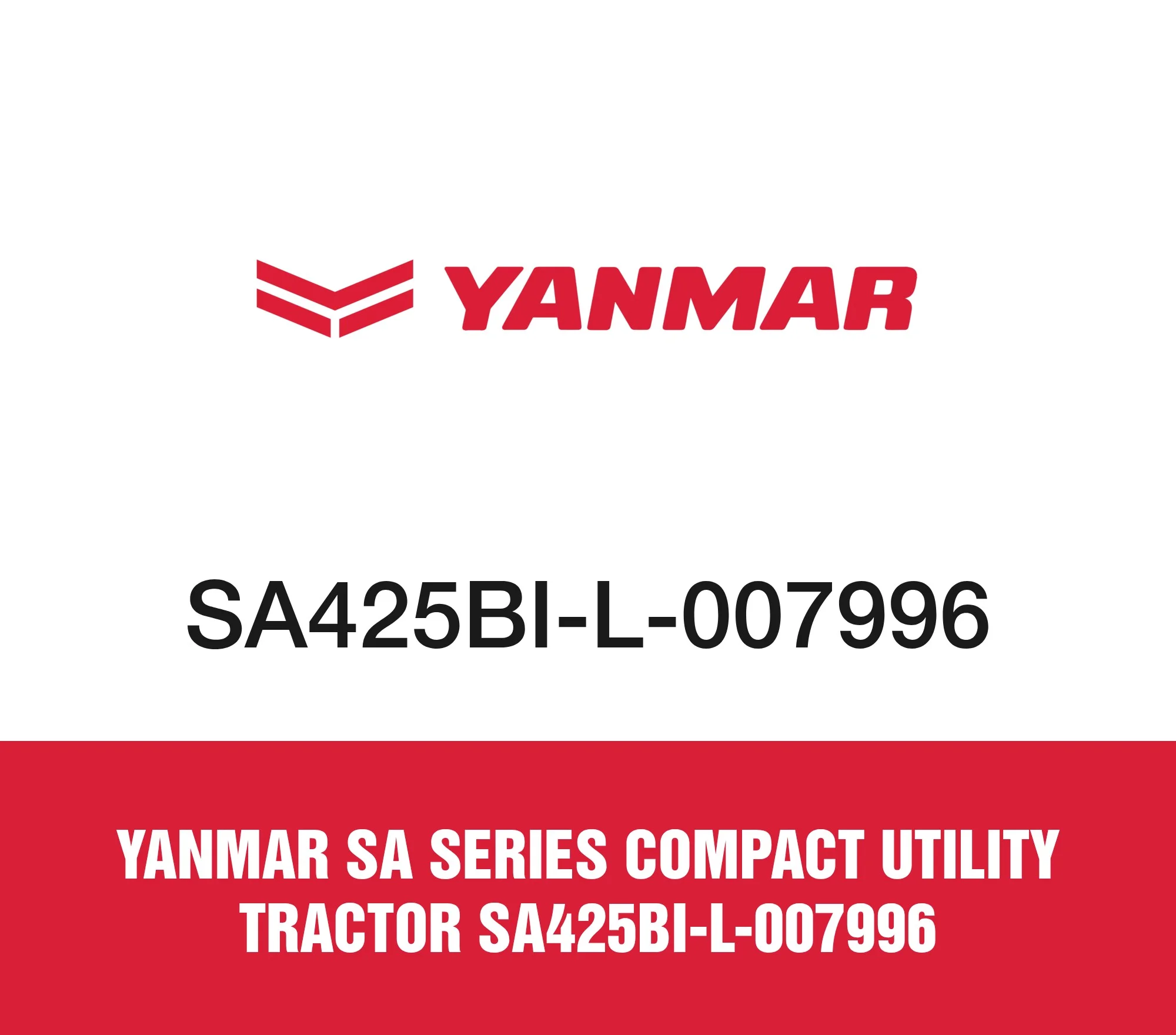 Yanmar SA Series Compact Utility Tractor SA425BI-L-007996