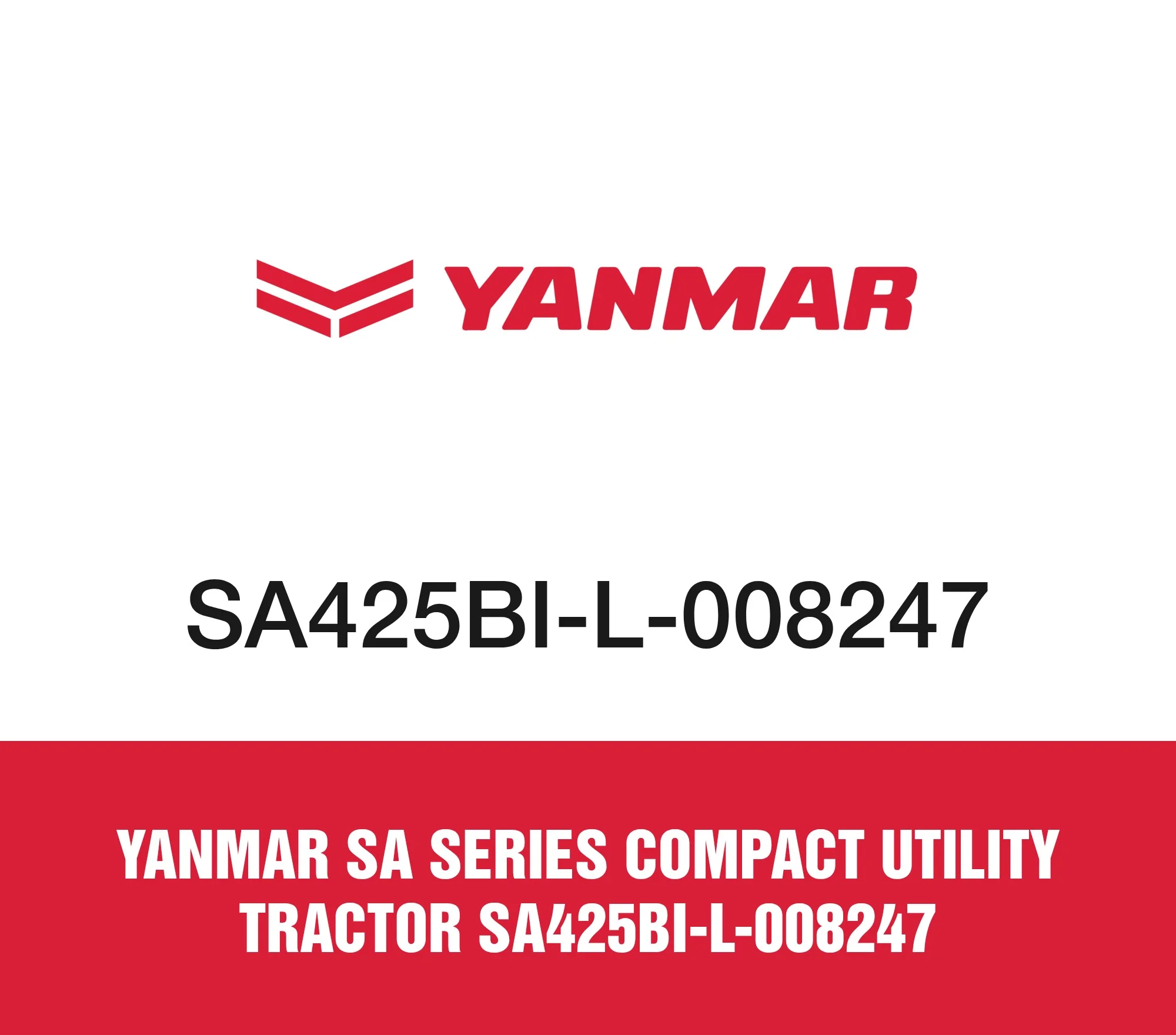 Yanmar SA Series Compact Utility Tractor SA425BI-L-008247