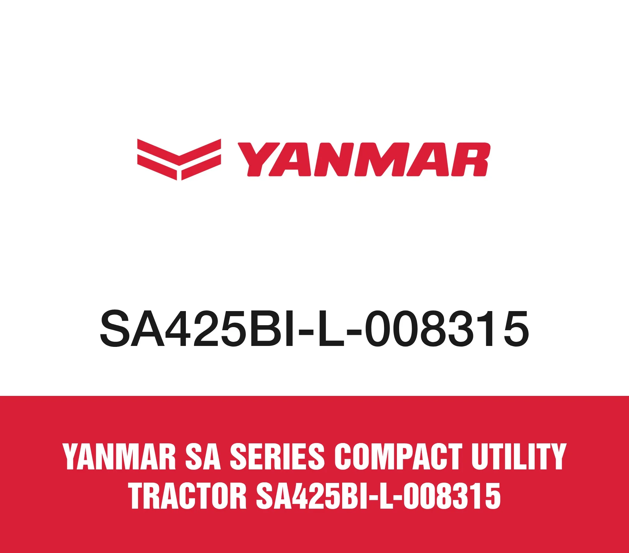 Yanmar SA Series Compact Utility Tractor SA425BI-L-008315