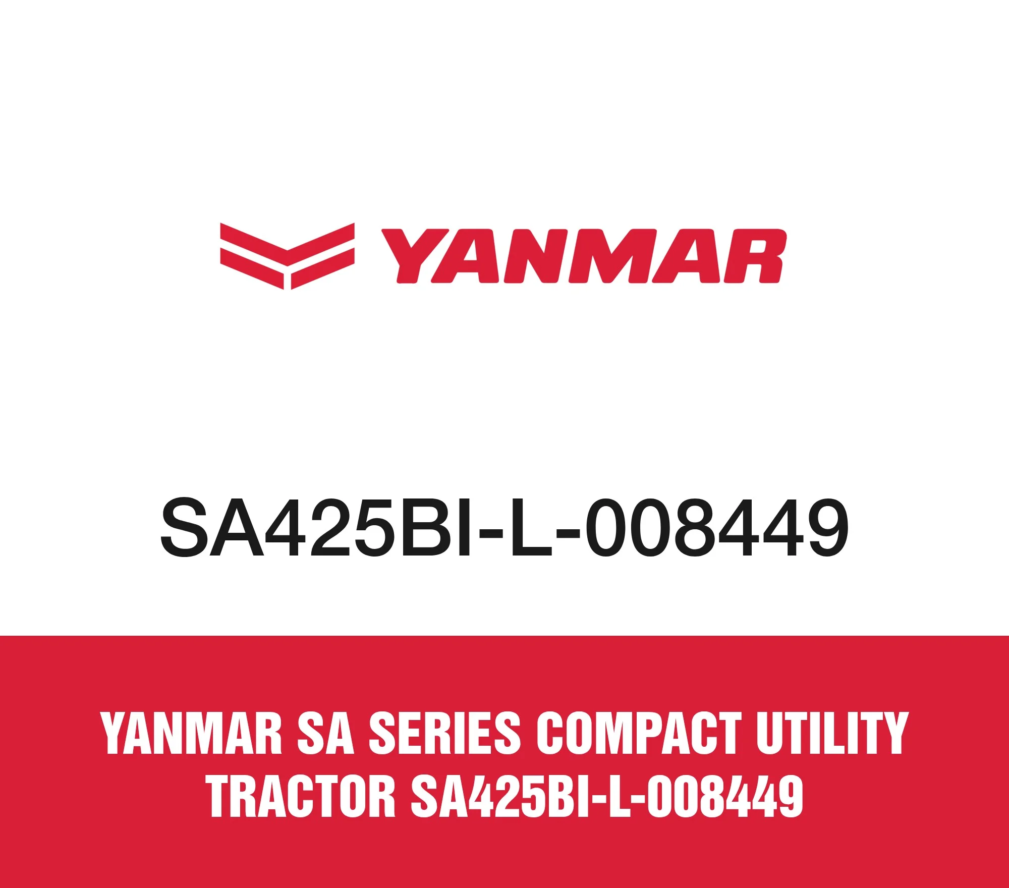 Yanmar SA Series Compact Utility Tractor SA425BI-L-008449